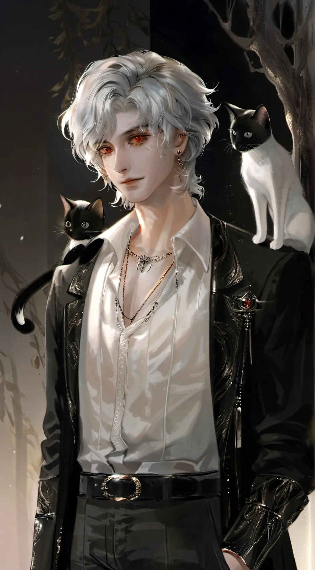 ai character: Milo ^-^  background