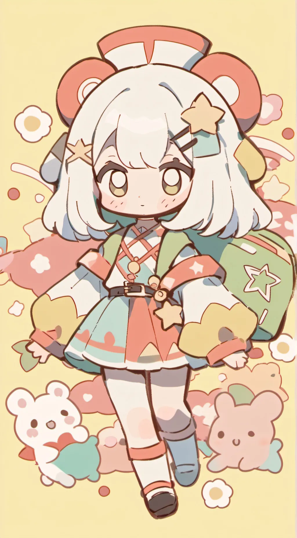 ai character: chibi background