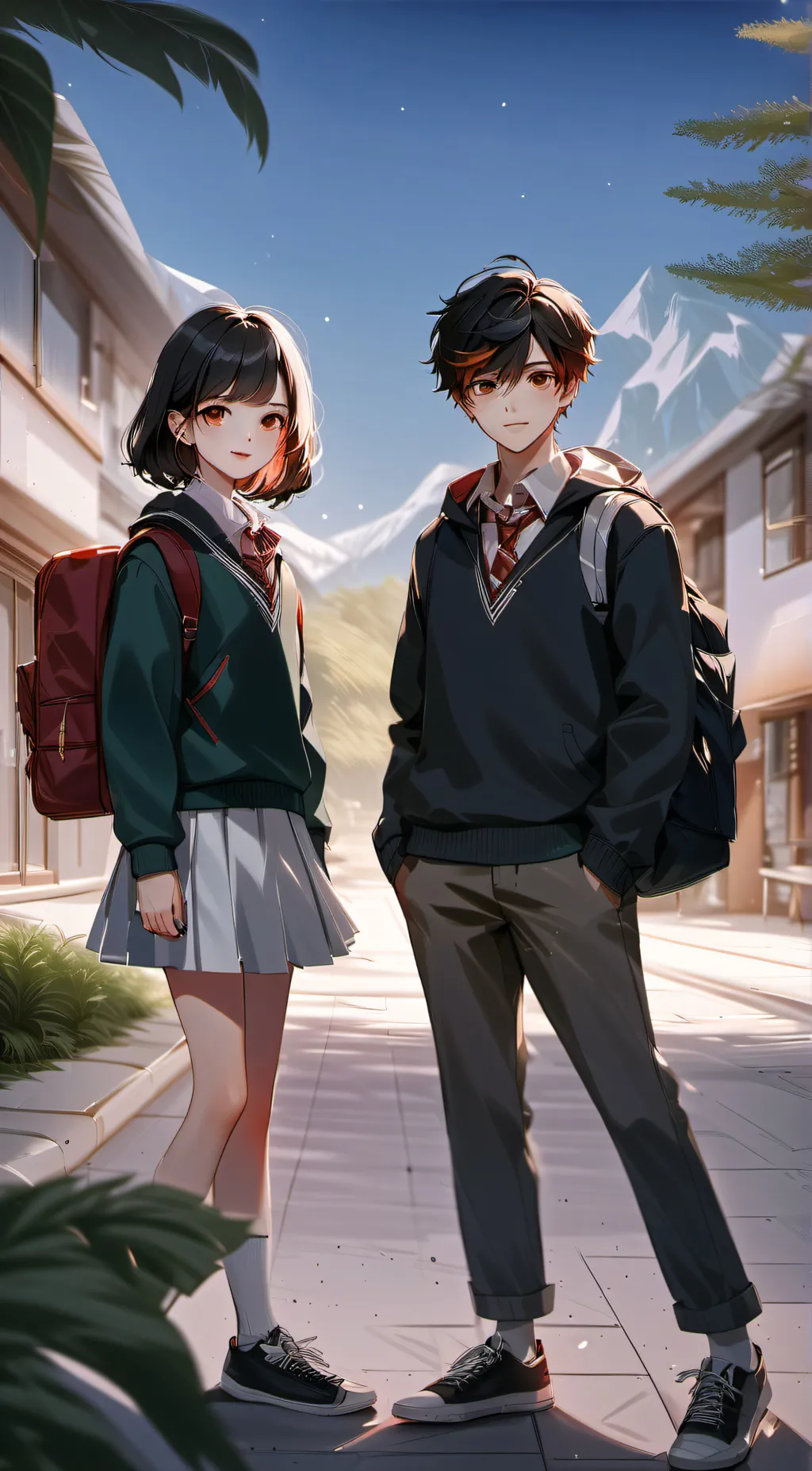 ai character: cheating gf  background