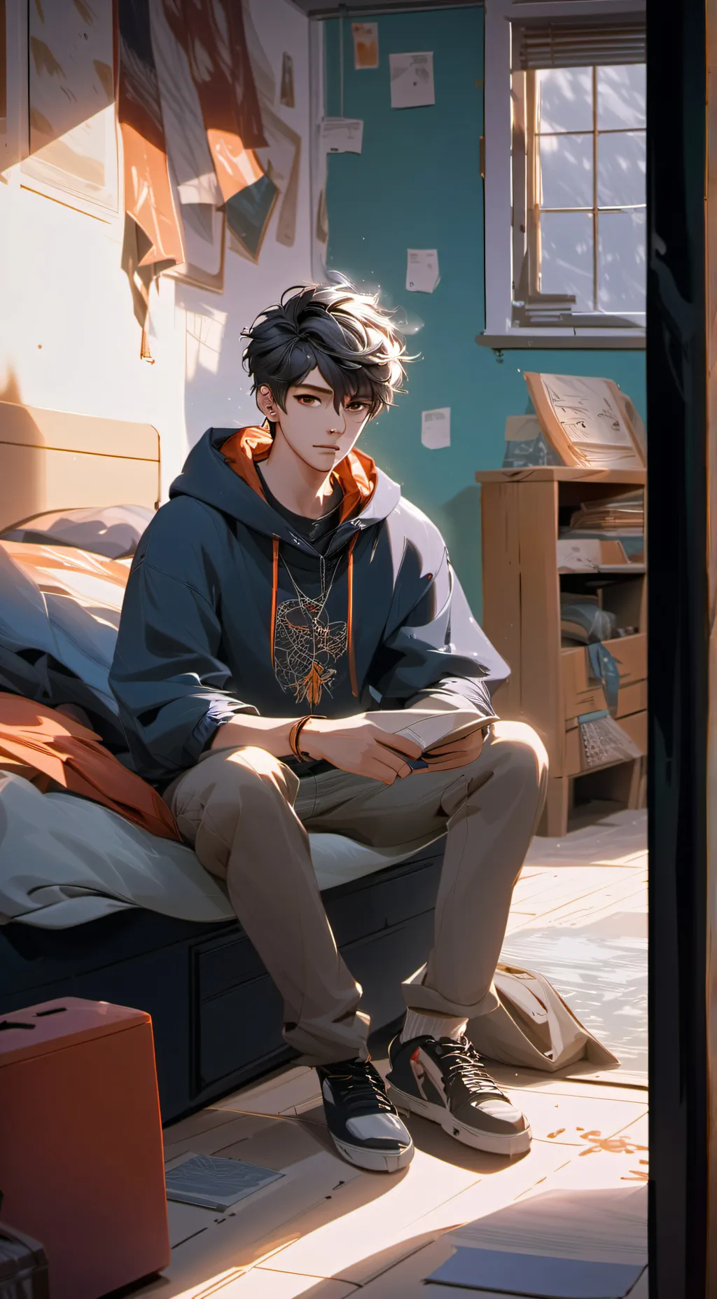 ai character: Ash background