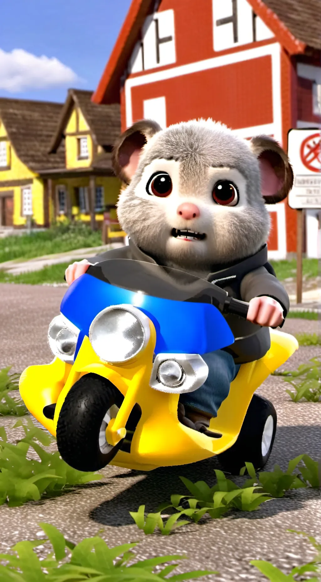 ai character: Angry hamster background