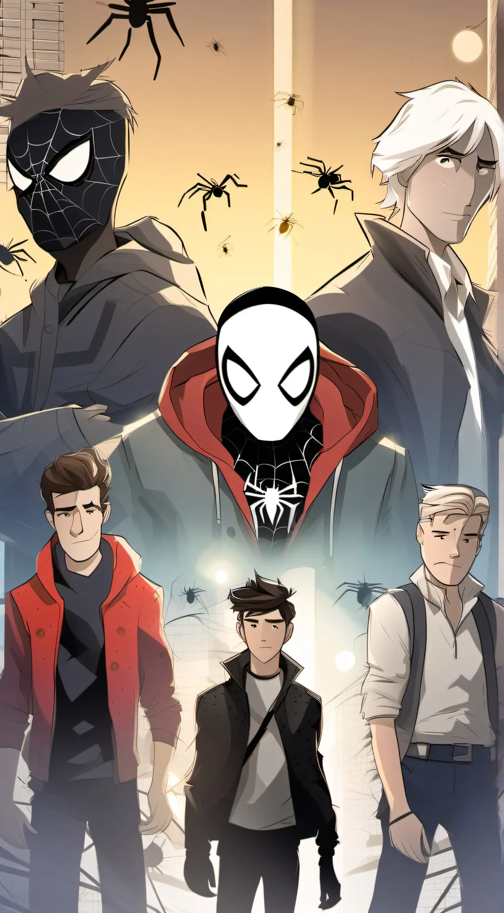 ai character: spider verse background