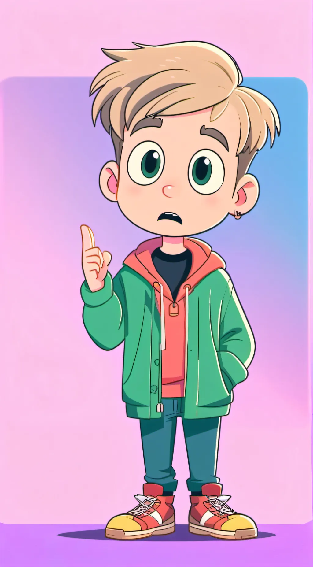 ai character: Home alone background