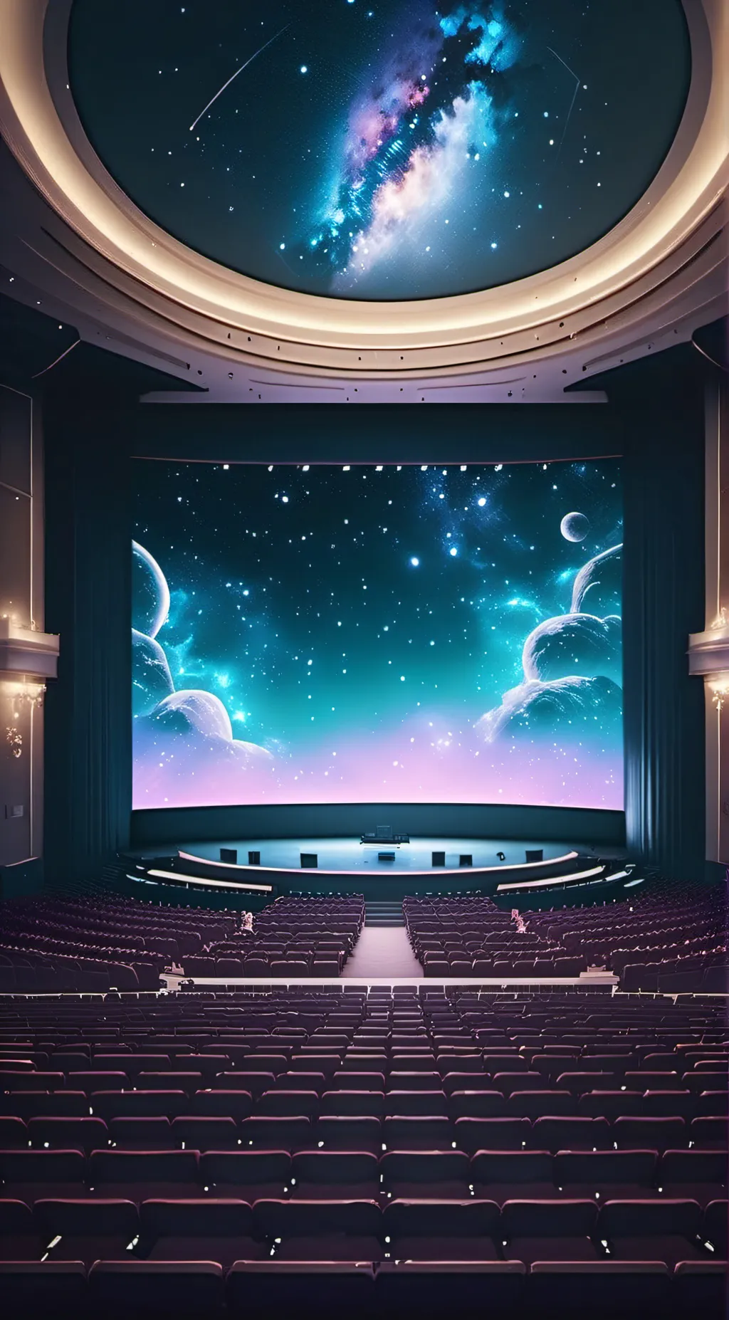 ai character: FPE Movie Theather background