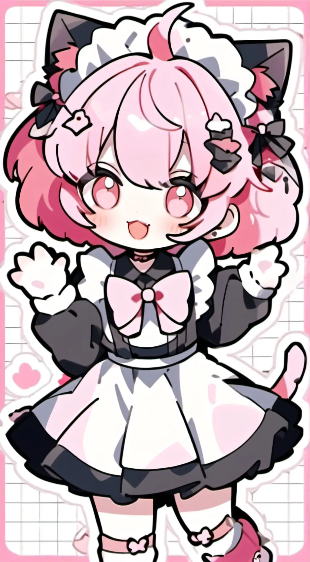 ai character: UwU cat background