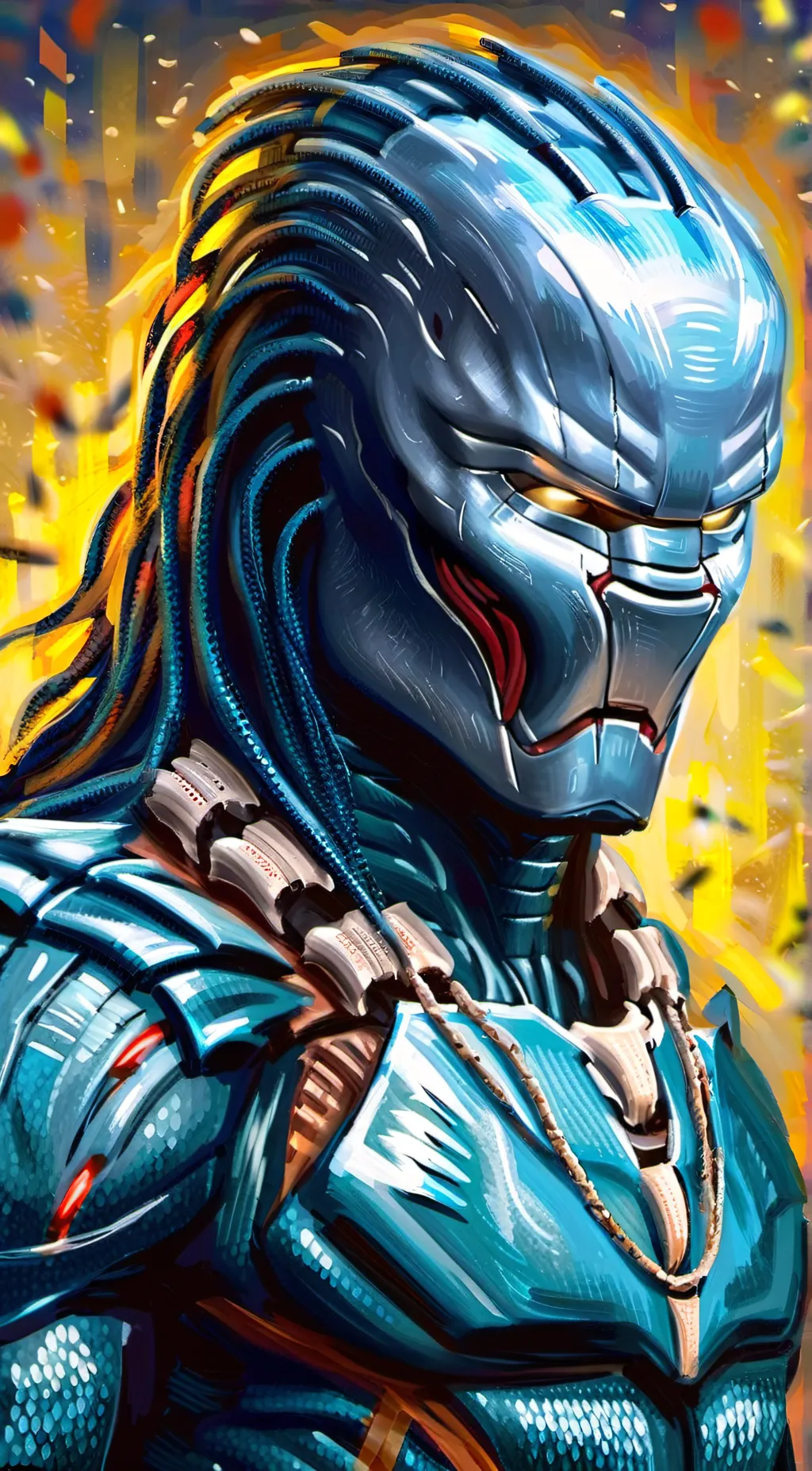 ai character: alien x predators background