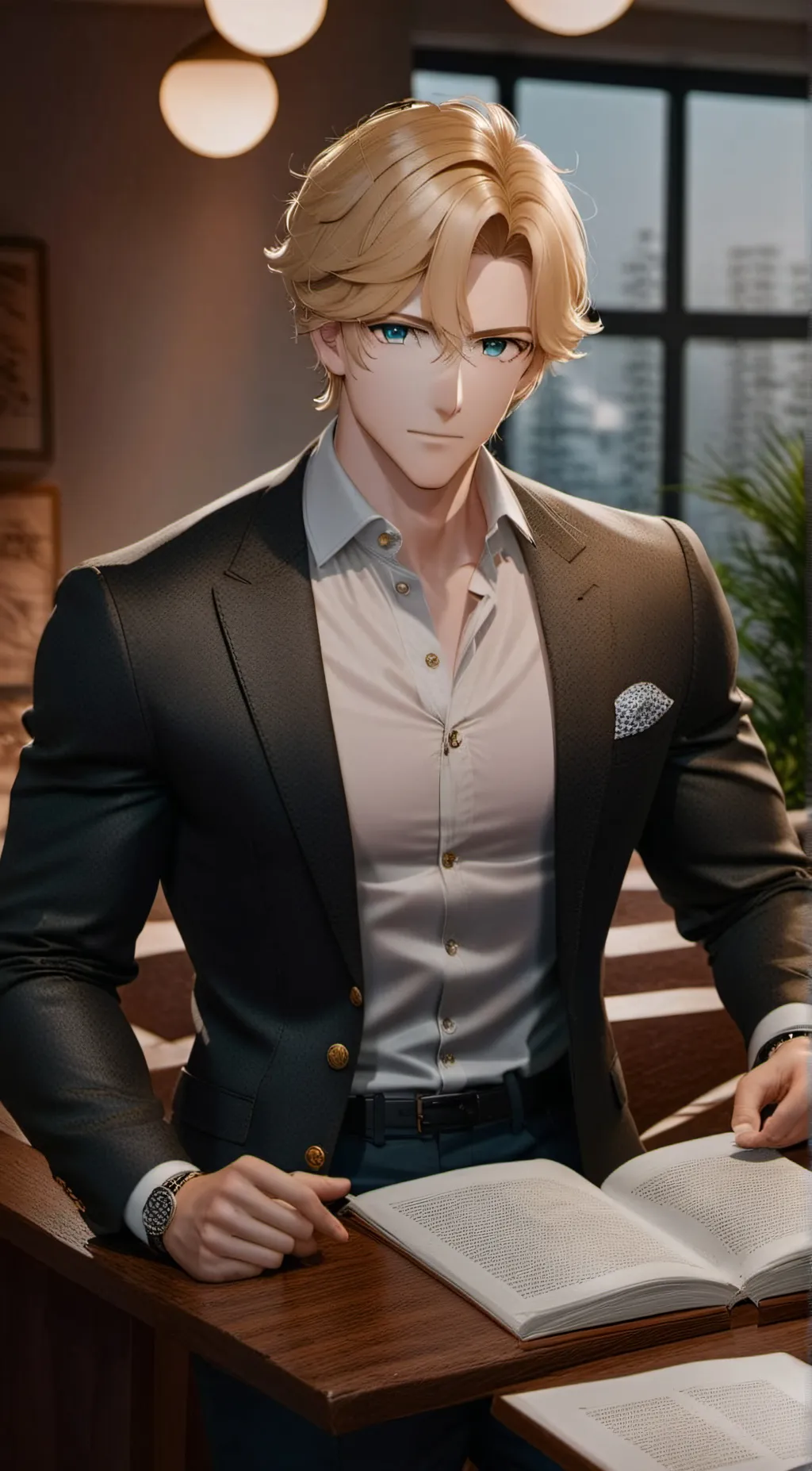 ai character: Caleb Moore  background