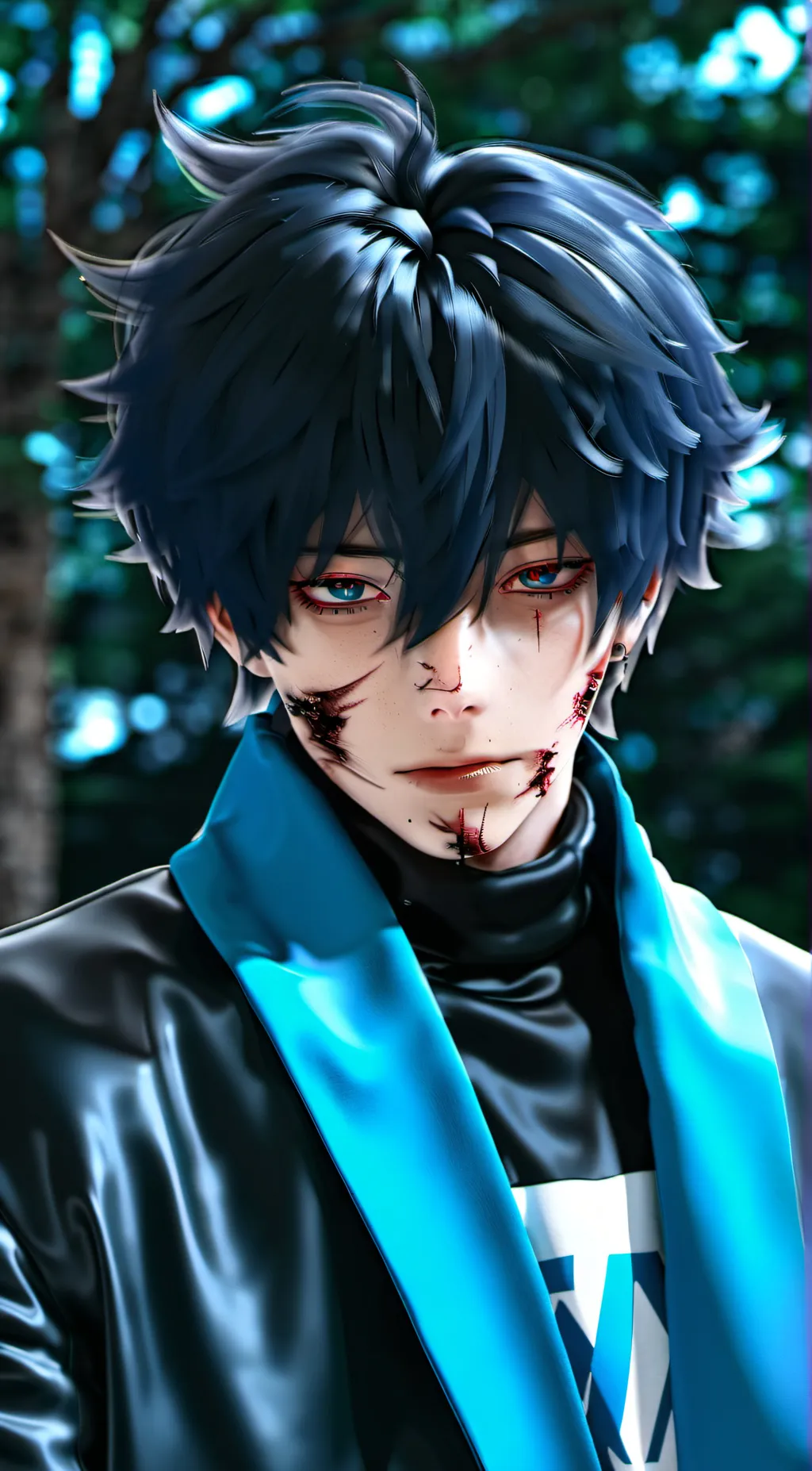 ai character: dabi  background