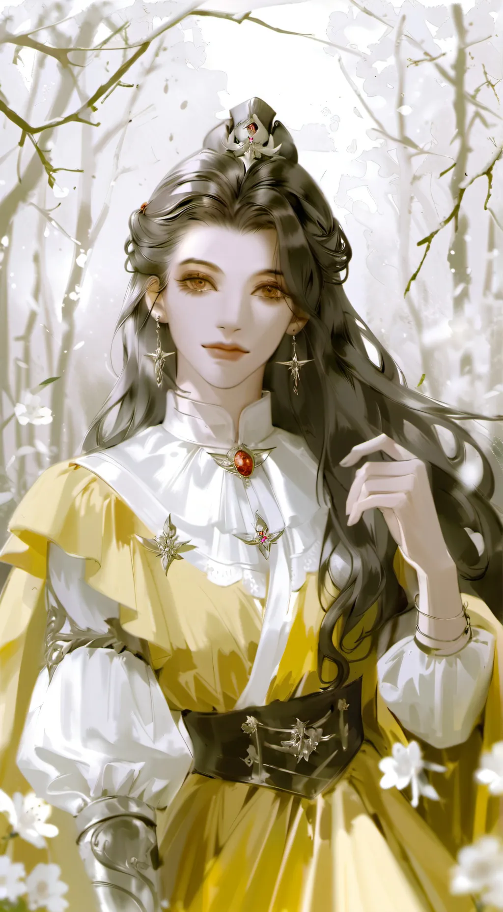 ai character: Drill woman  background