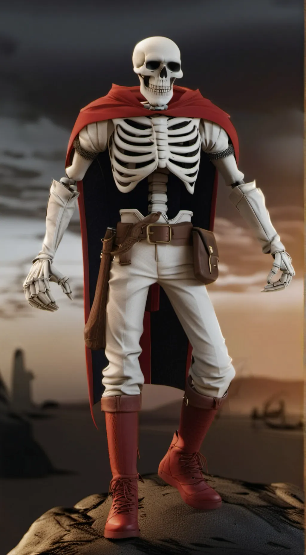 ai character: PAPYRUS! background