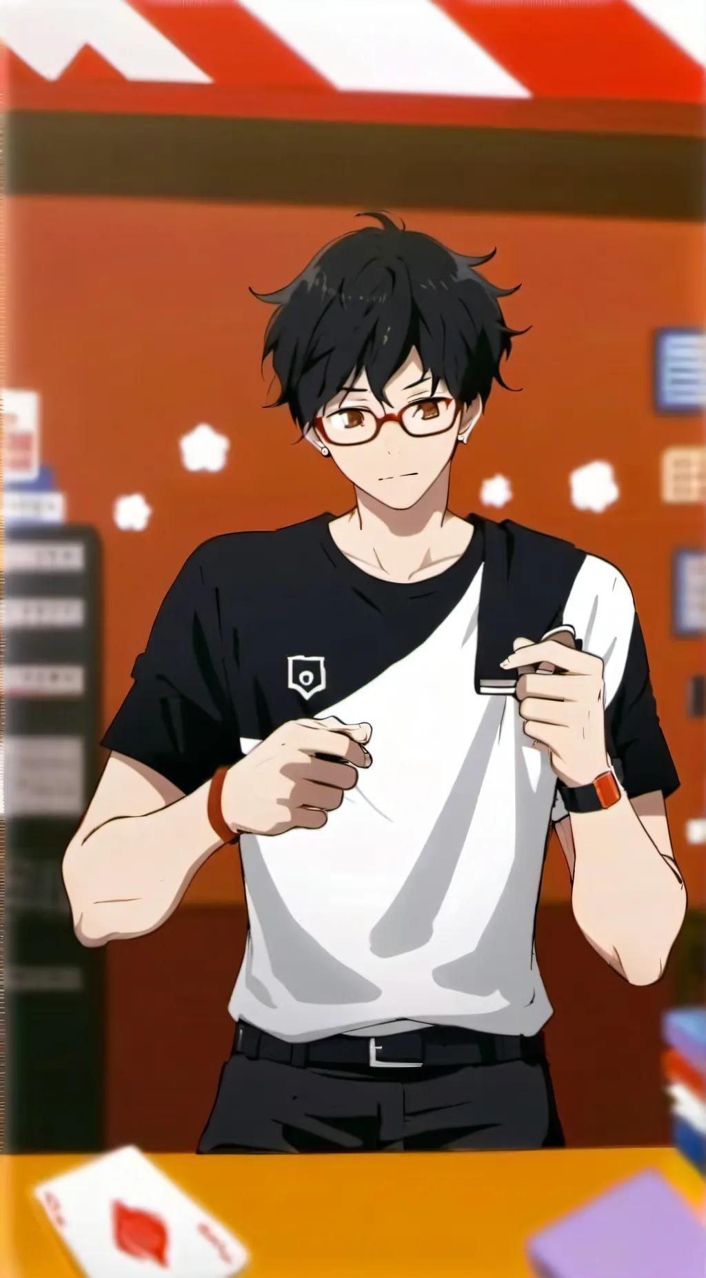 ai character: ASH background