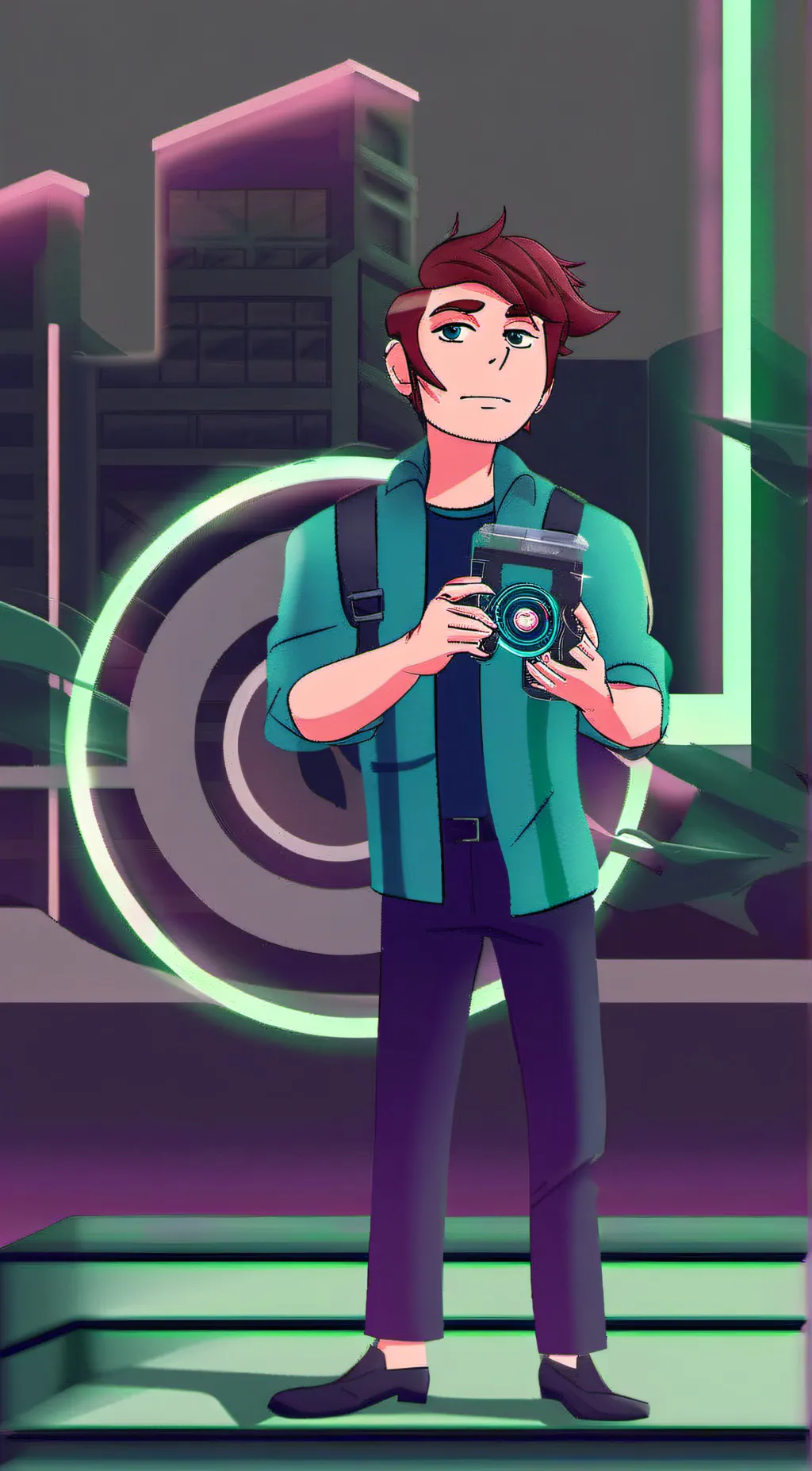 ai character: Ben 10  background