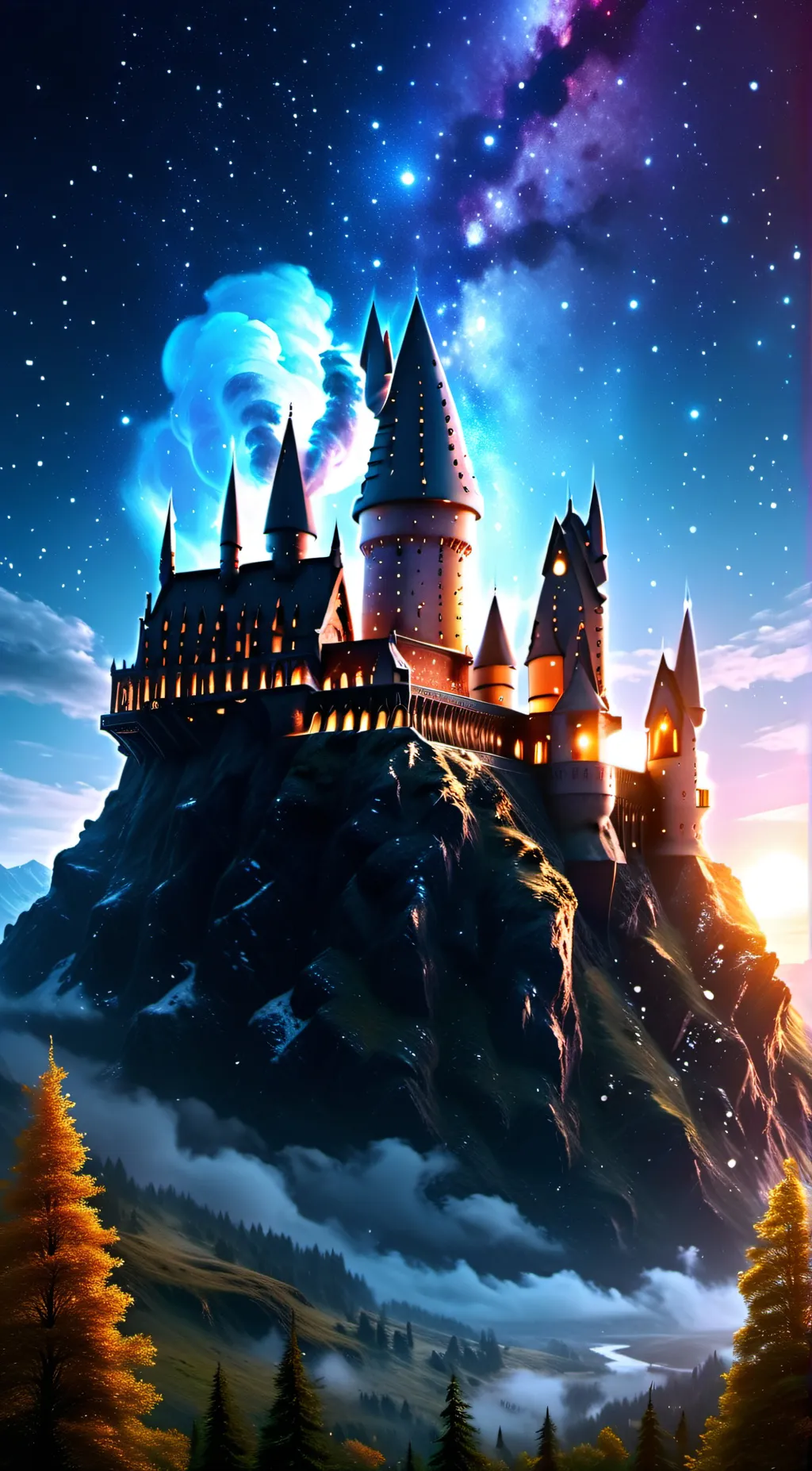 ai character: Hogwarts background
