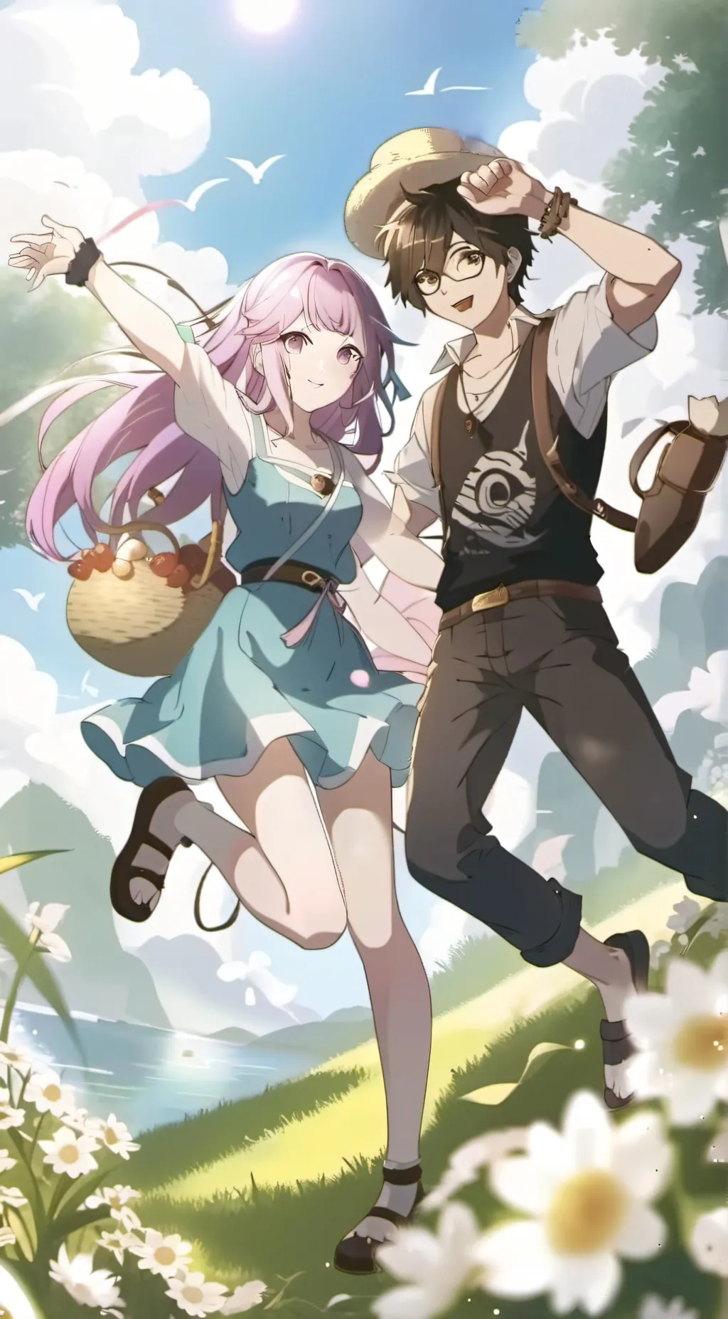 ai character: michael and rube•• background
