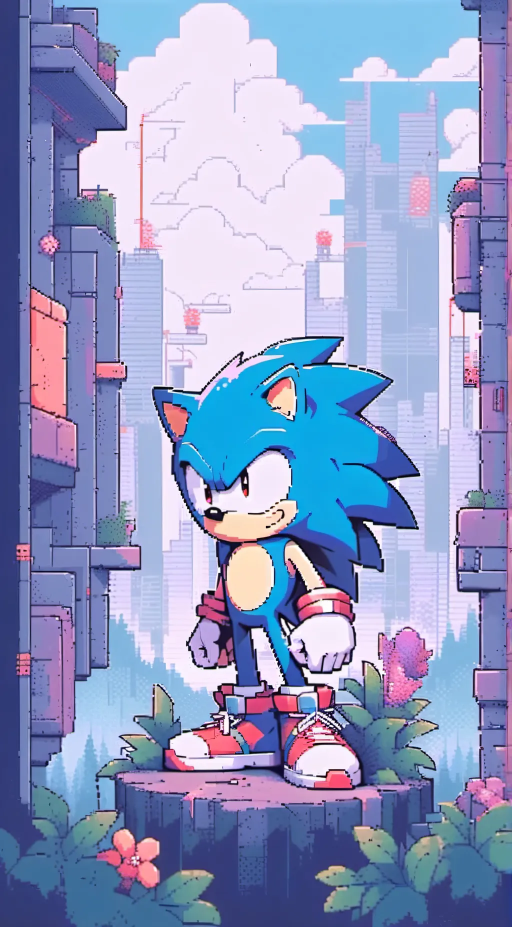 ai character: Sonic background