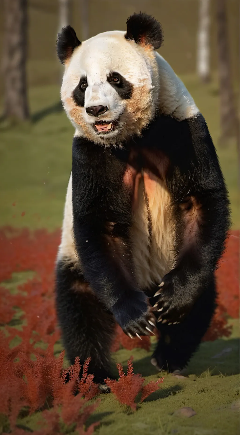 ai character: pandory the panda  background