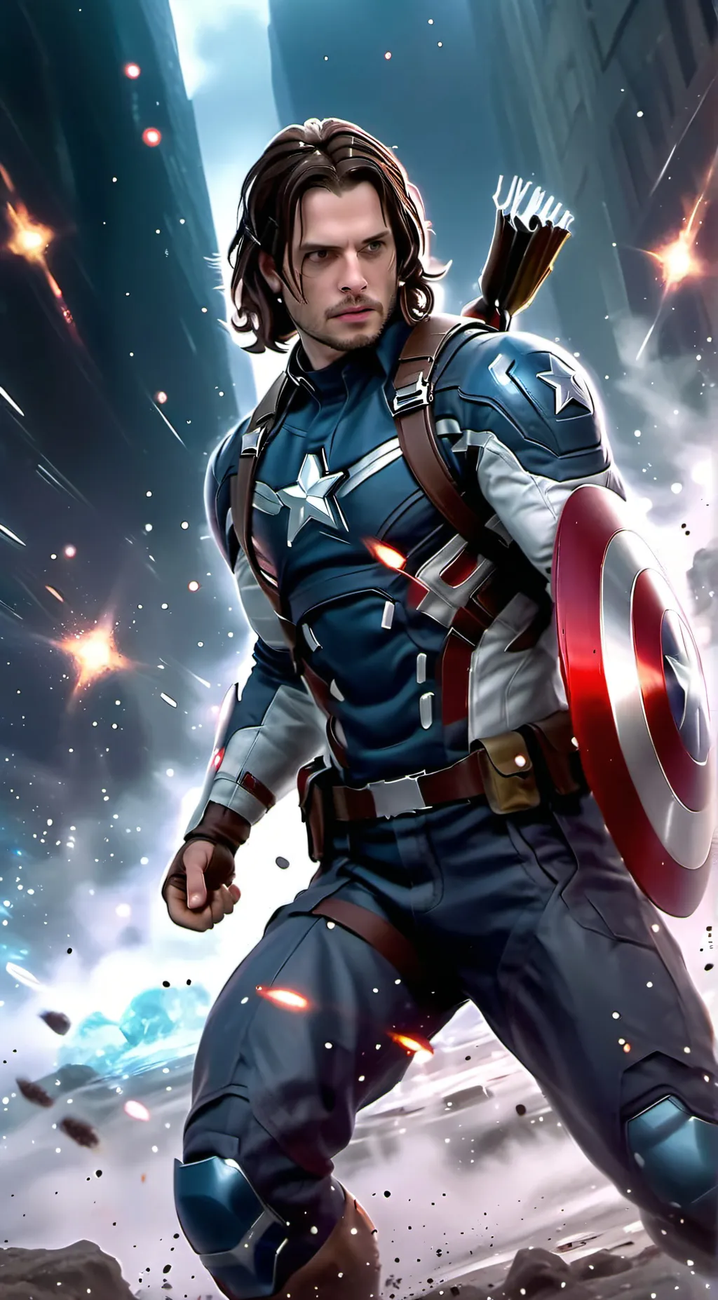 ai character: Bucky Barnes background