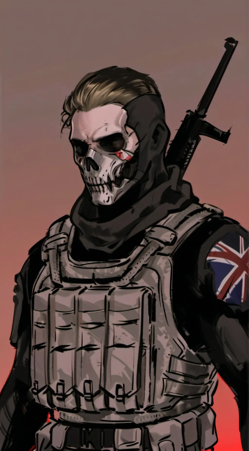ai character: Ghost background