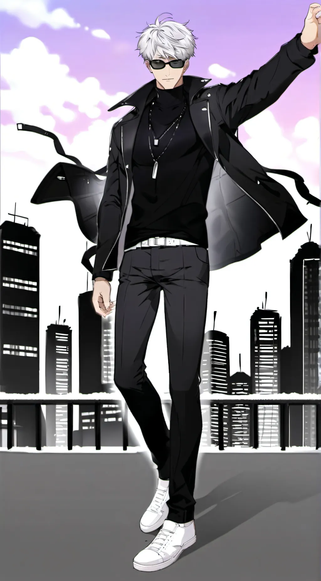 ai character: gojo tickle background