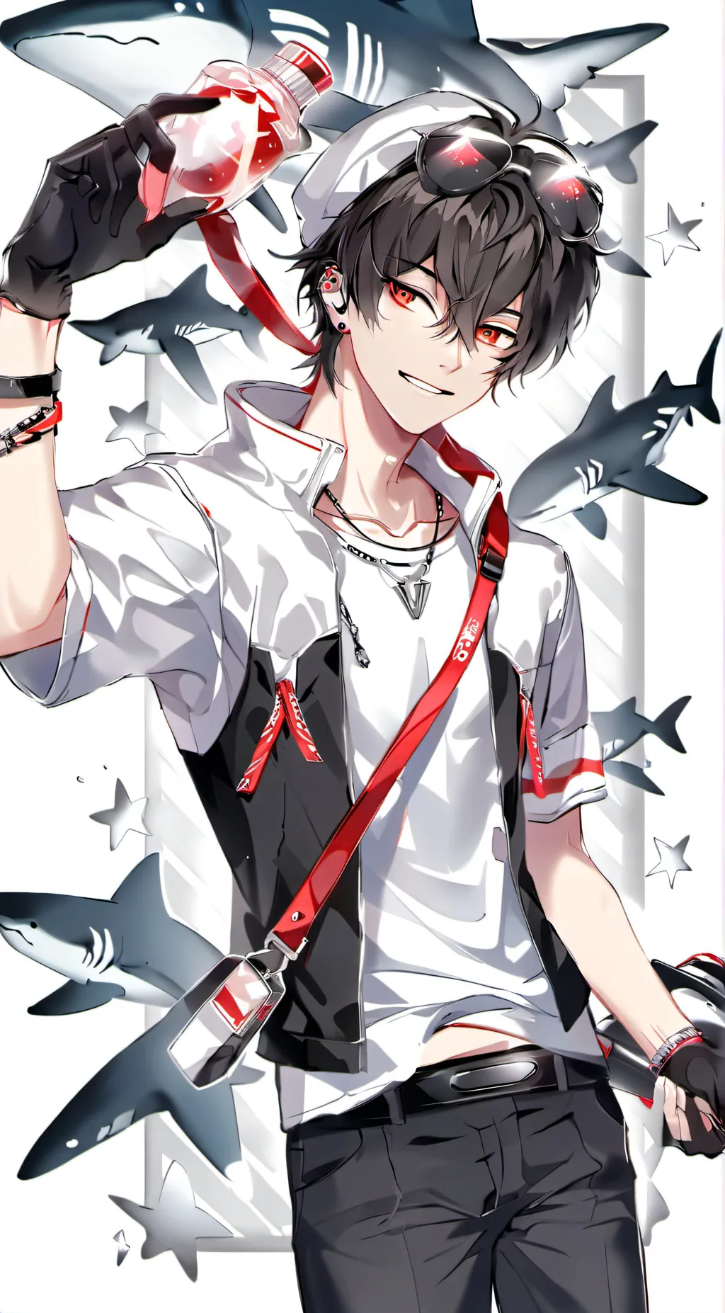 ai character: Shark Alex background