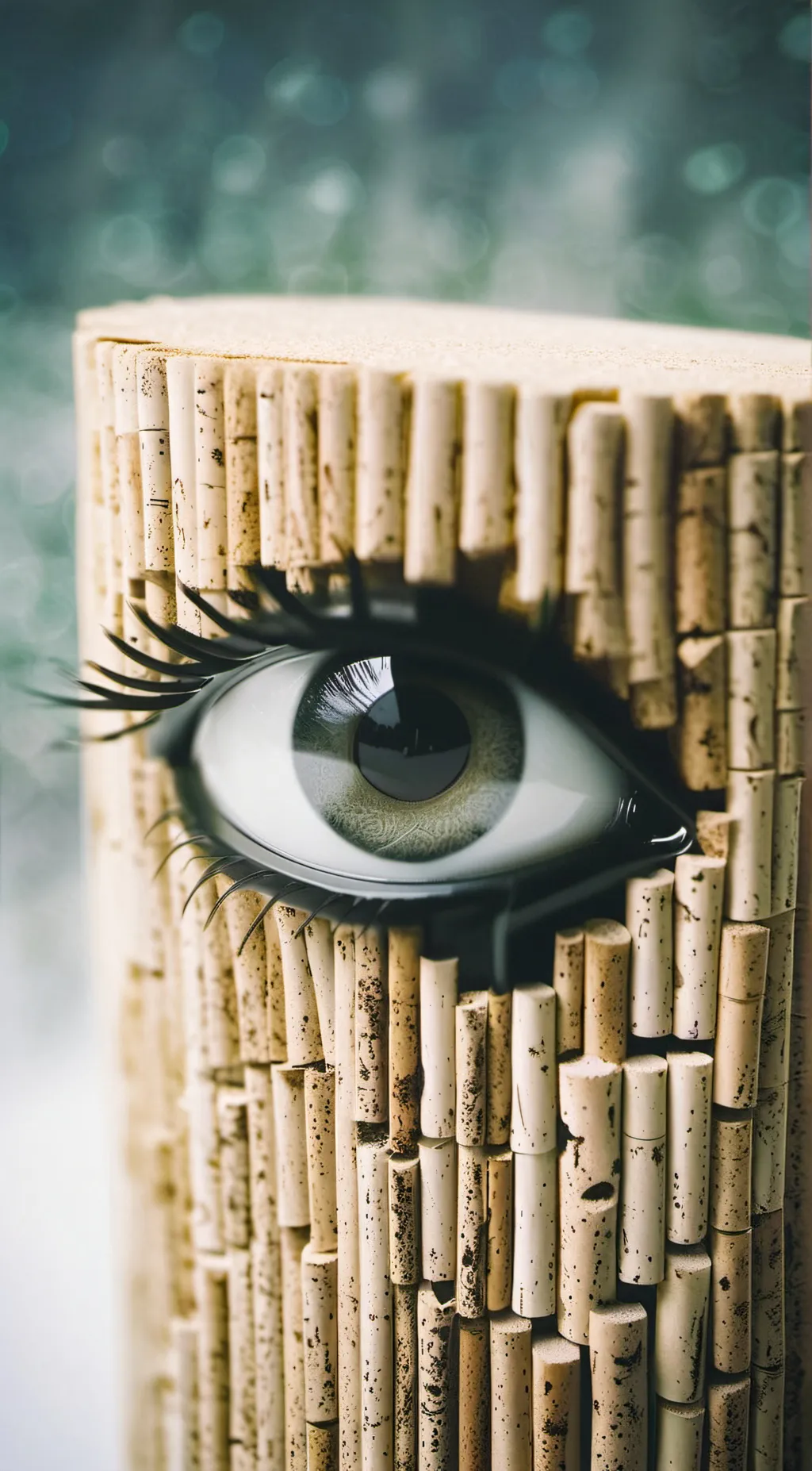 ai character: Cork with eye background