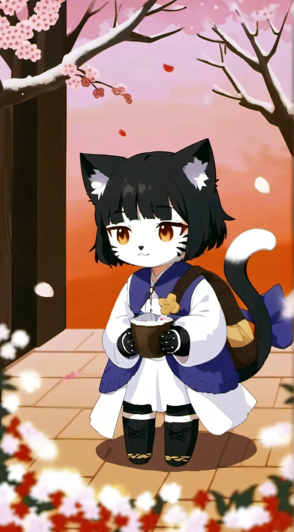 ai character: Snowflake  background
