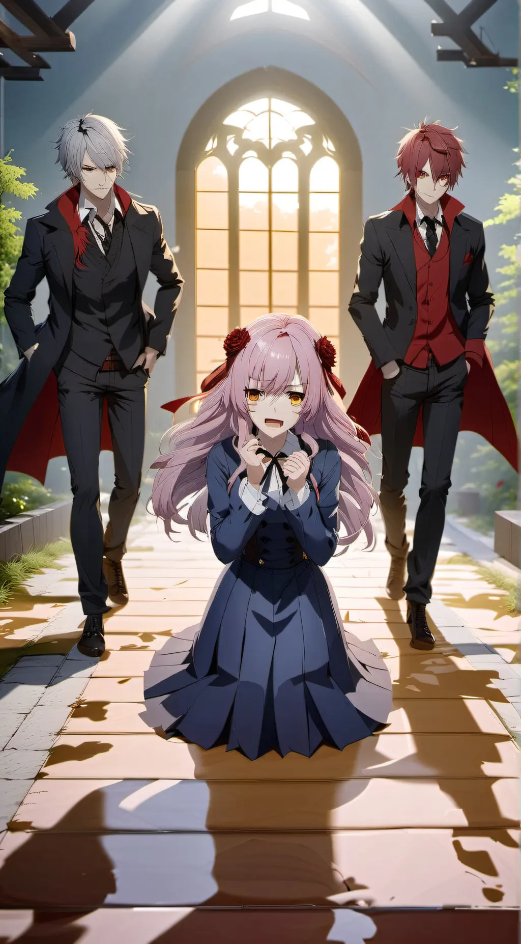 ai character: 6 vampire brother  background