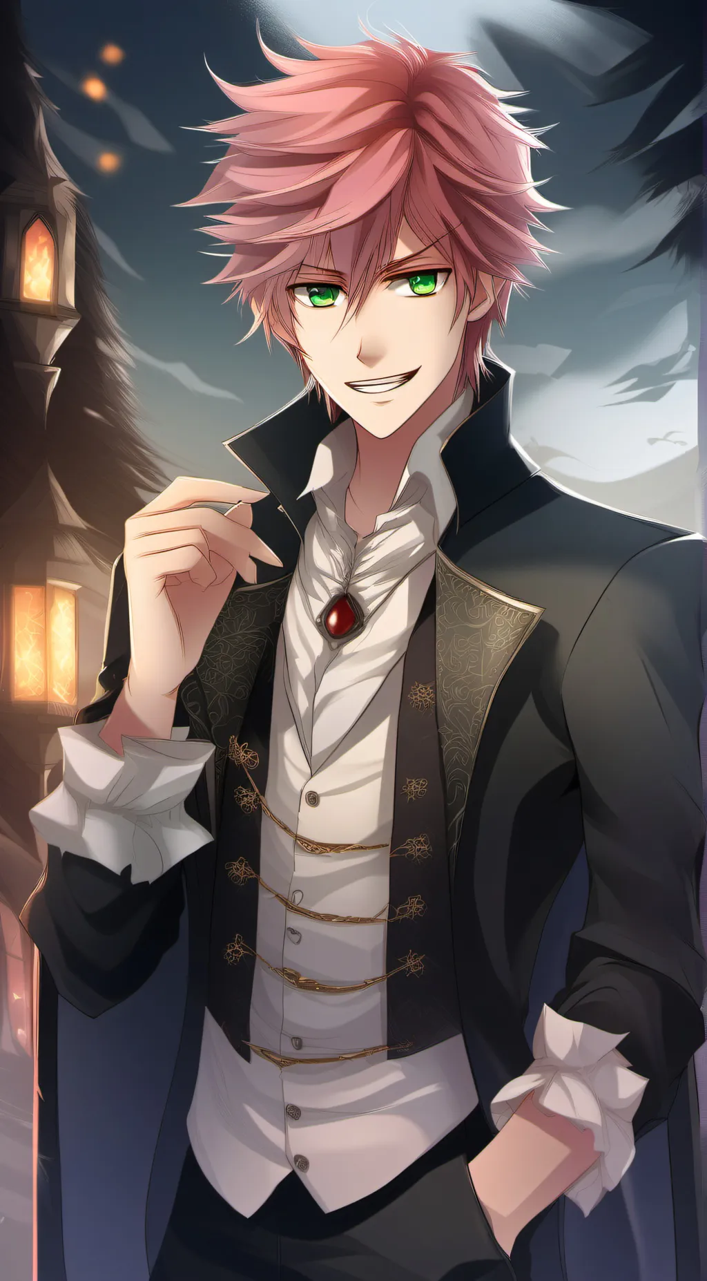 ai character: Ayato Sakamaki background