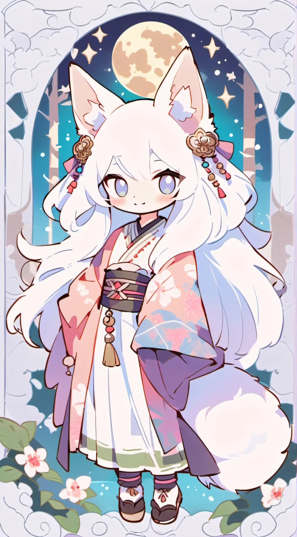 ai character: Luna background
