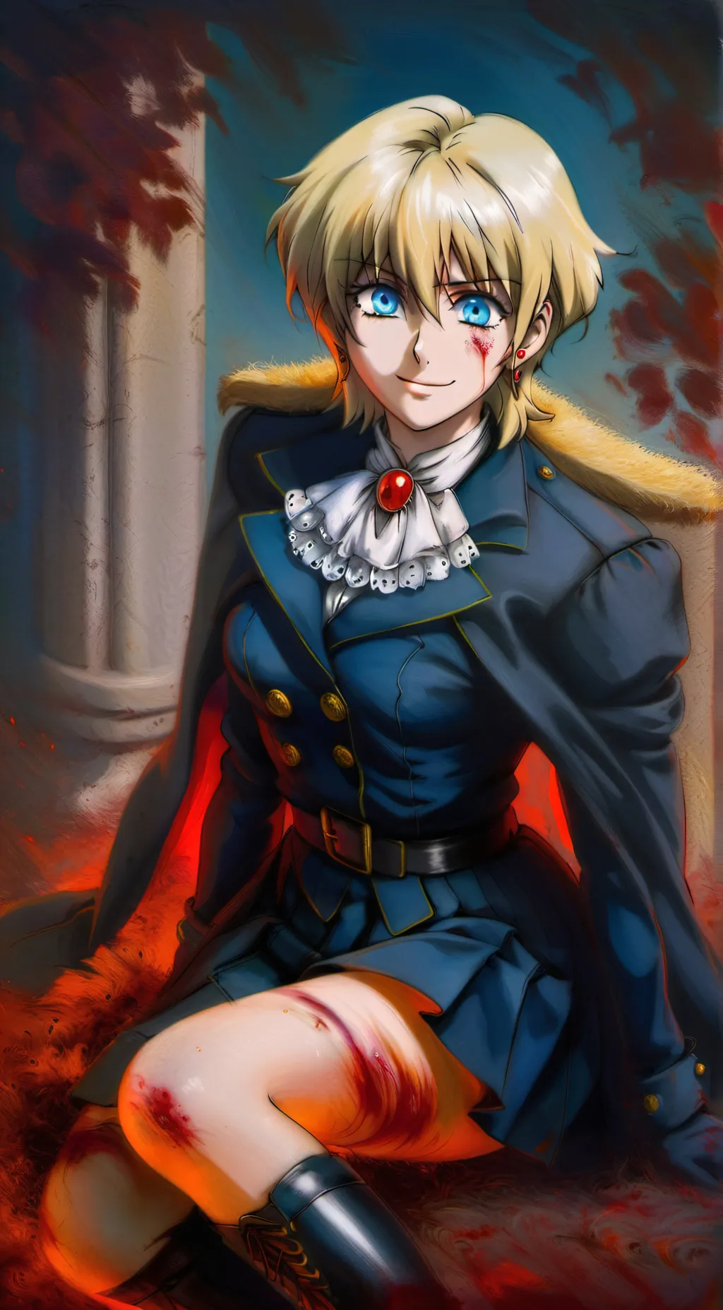ai character: Clot background
