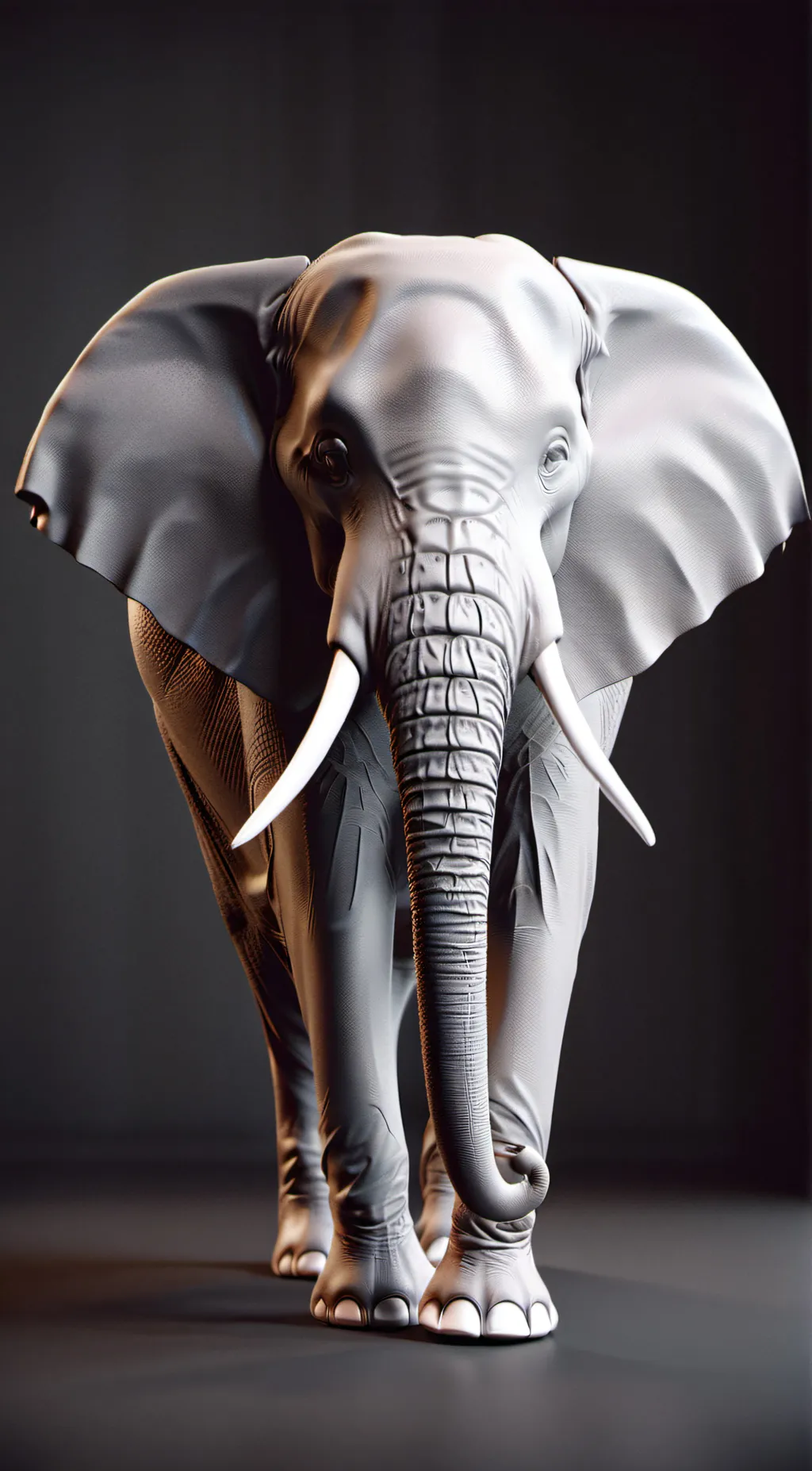 ai character: Girl elephant background