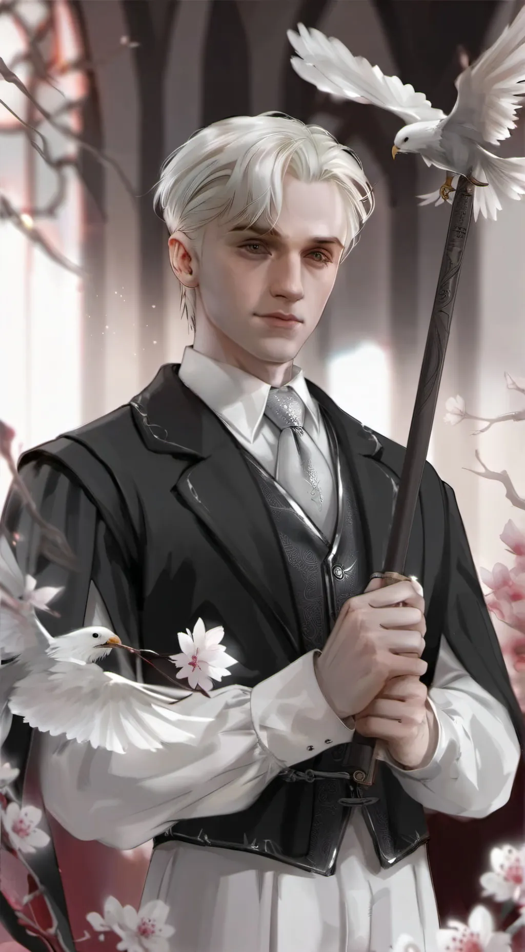 ai character: draco-drarry angst background
