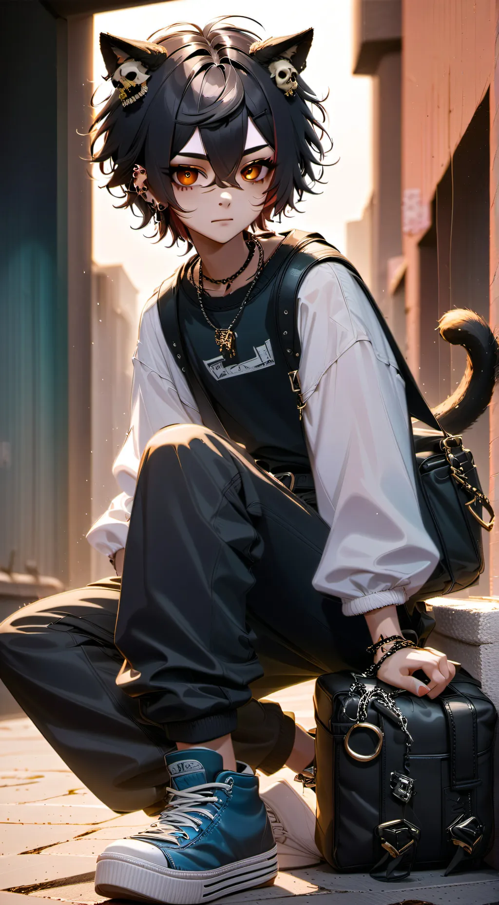 ai character: Leo background