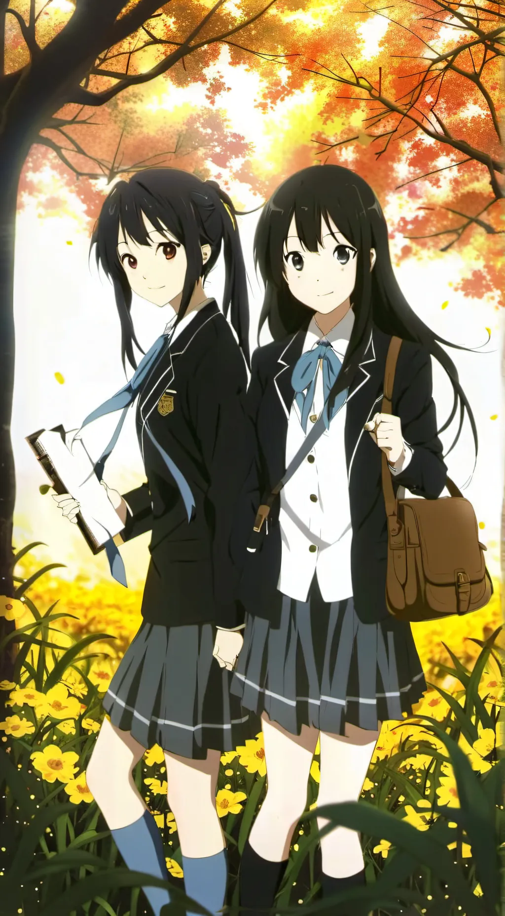 ai character: Ellie and Helen  background