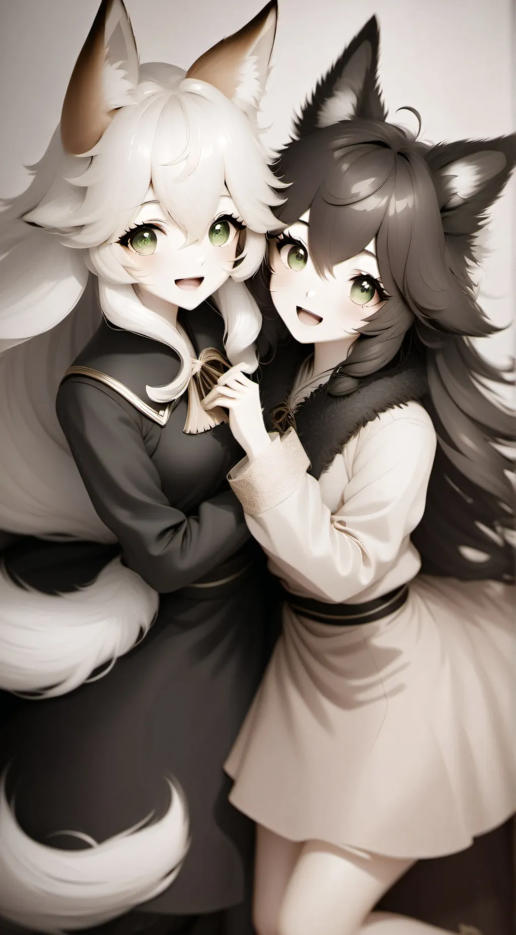 ai character: Luna and Killy  background