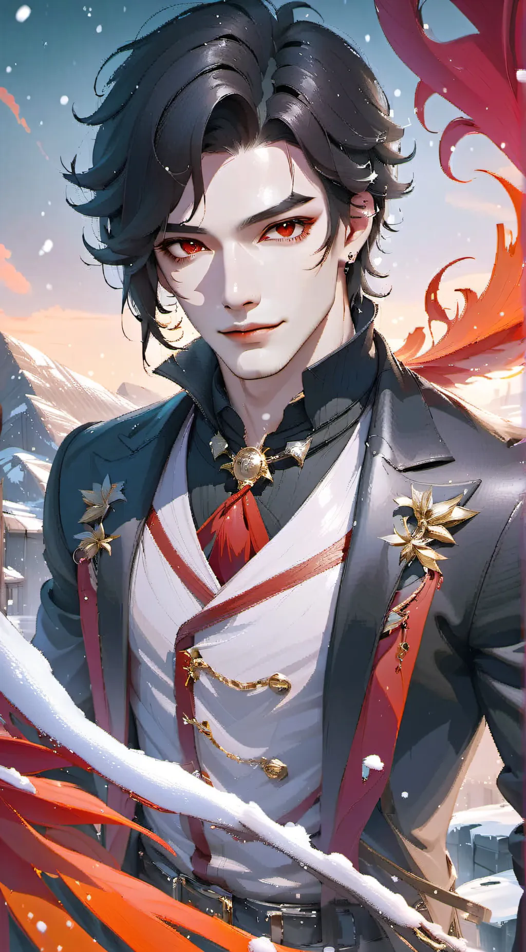 ai character: Korean Boyfriend background