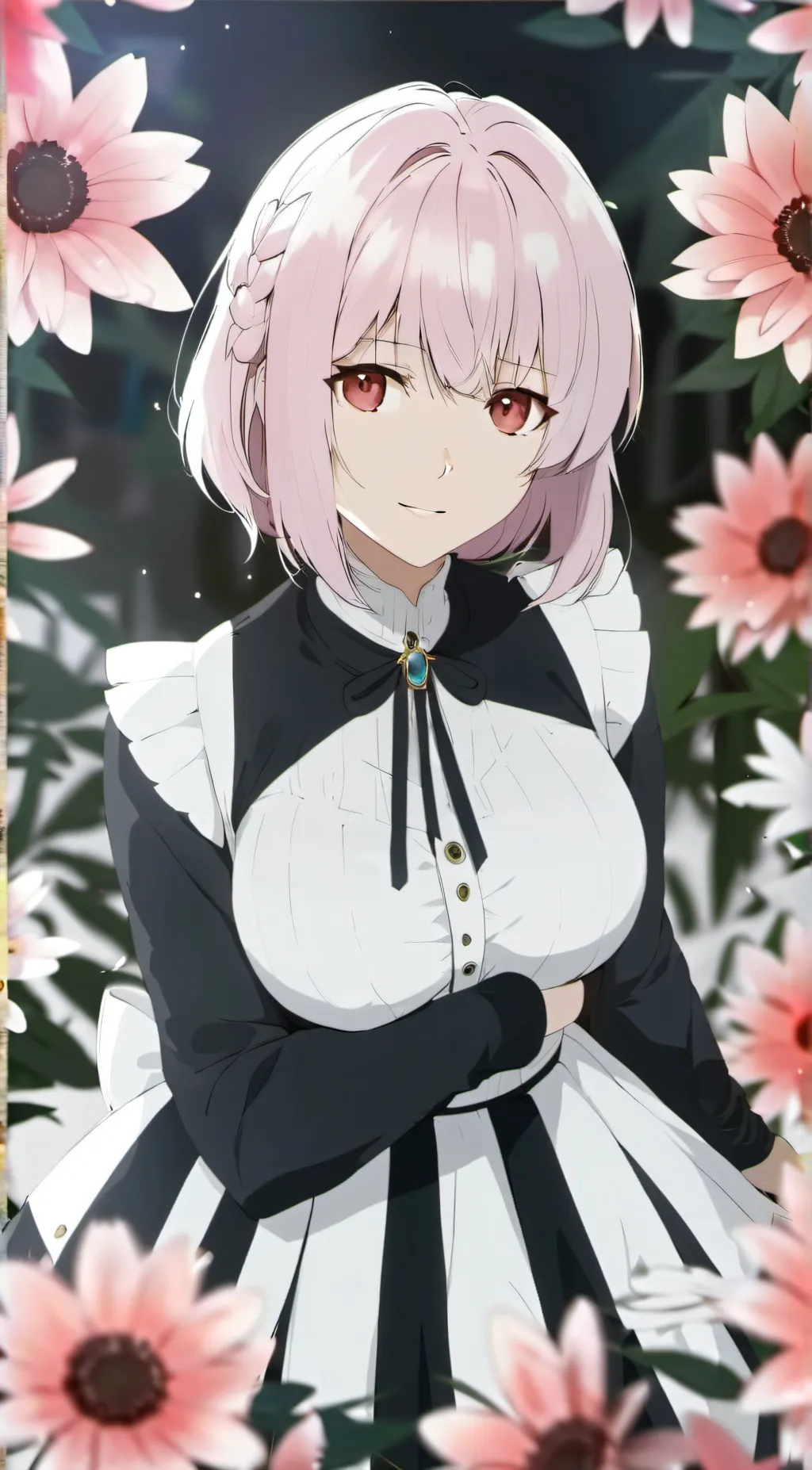 ai character: Yamiko girly pop background