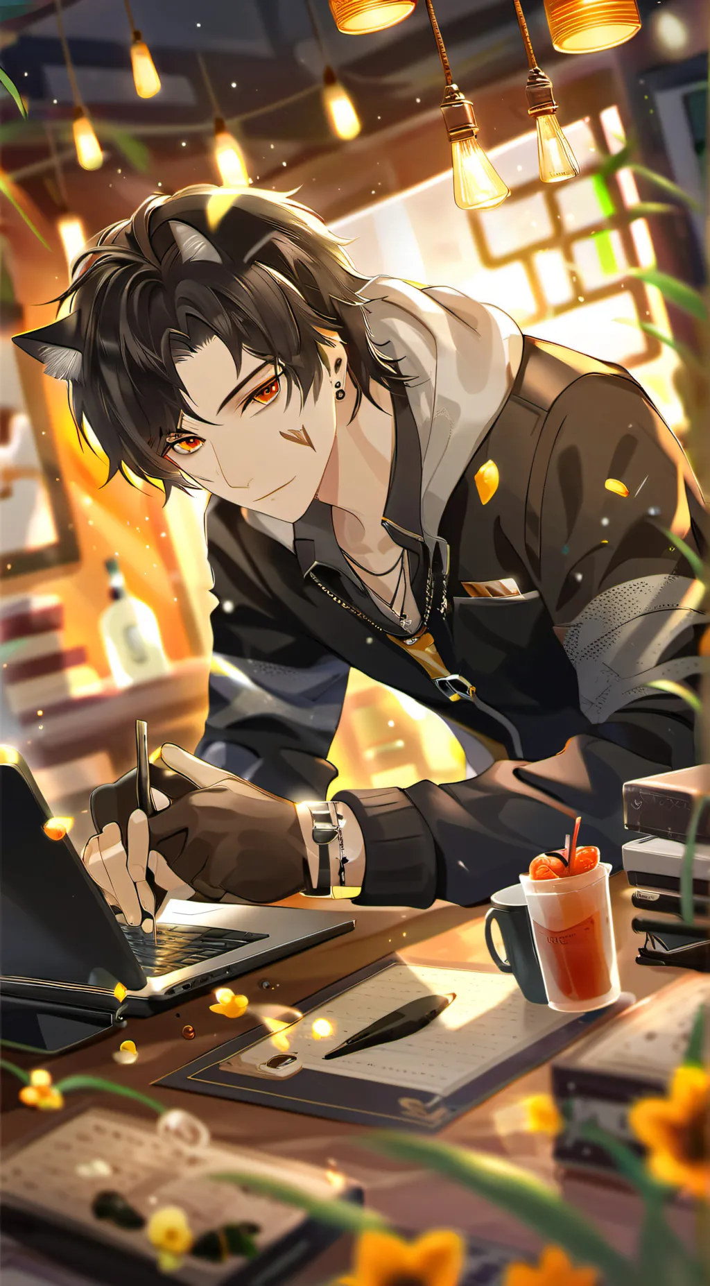 ai character: CAT background