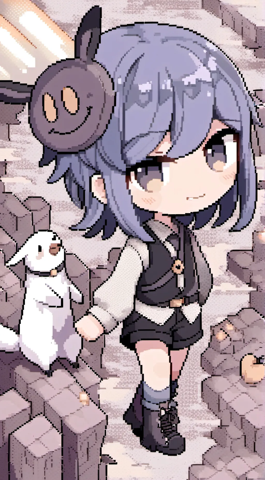 ai character: Lucy...(Dark C 2) background