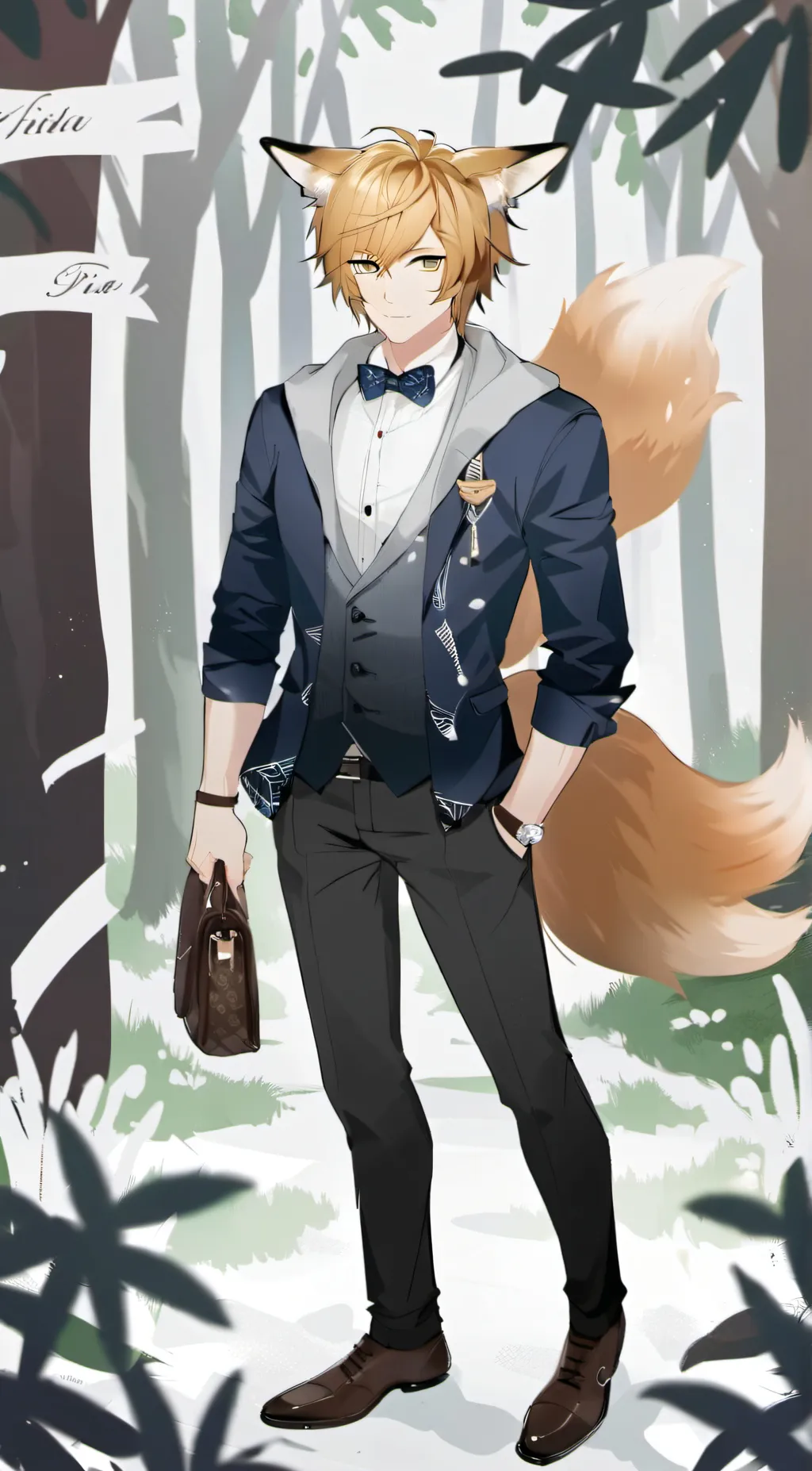 ai character: Fox background