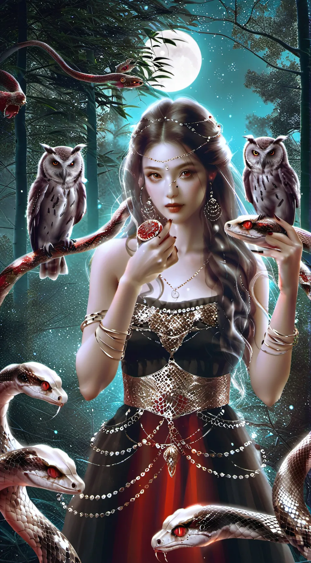 ai character: LILITH ⚸  background