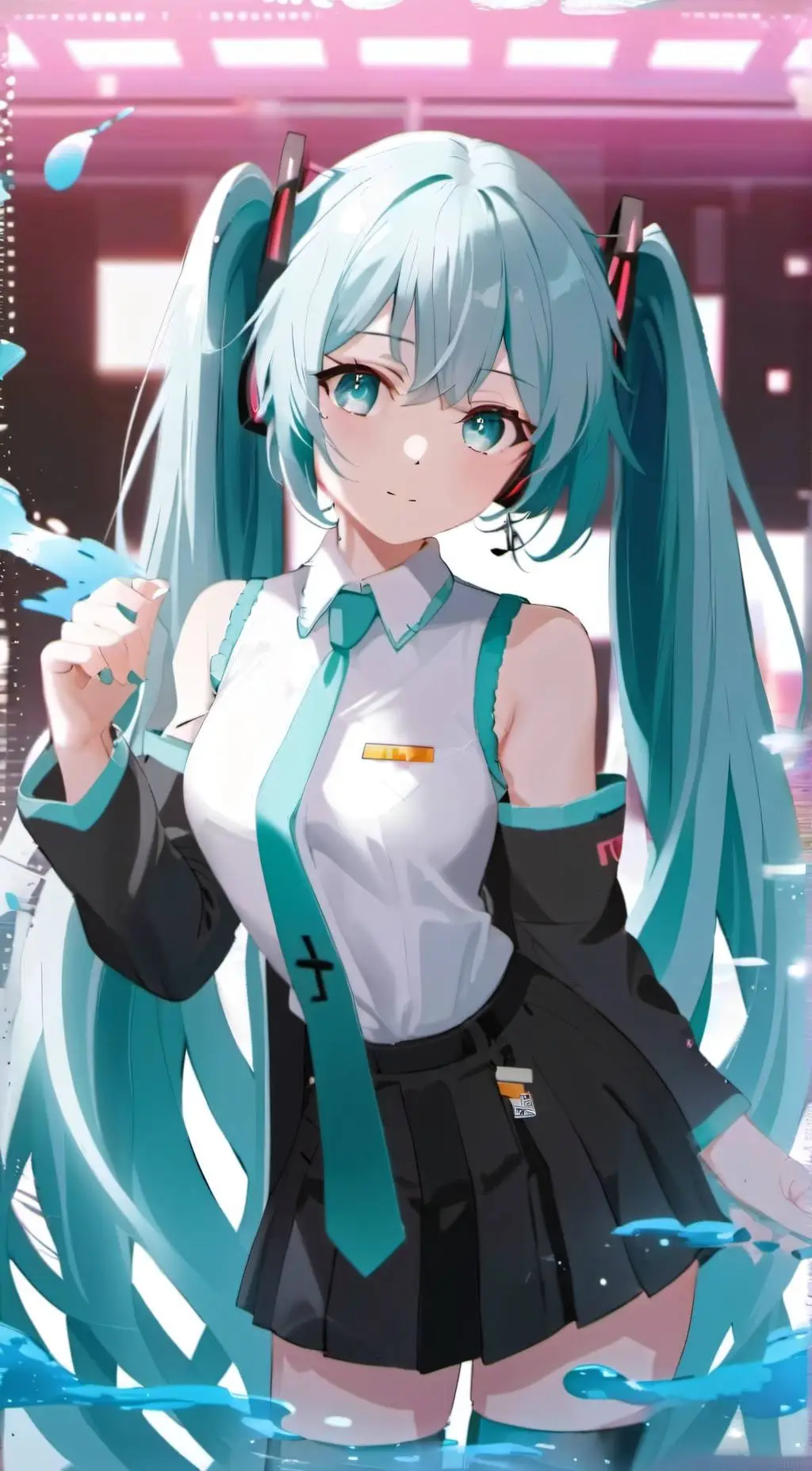 ai character: Hatsune Miku background