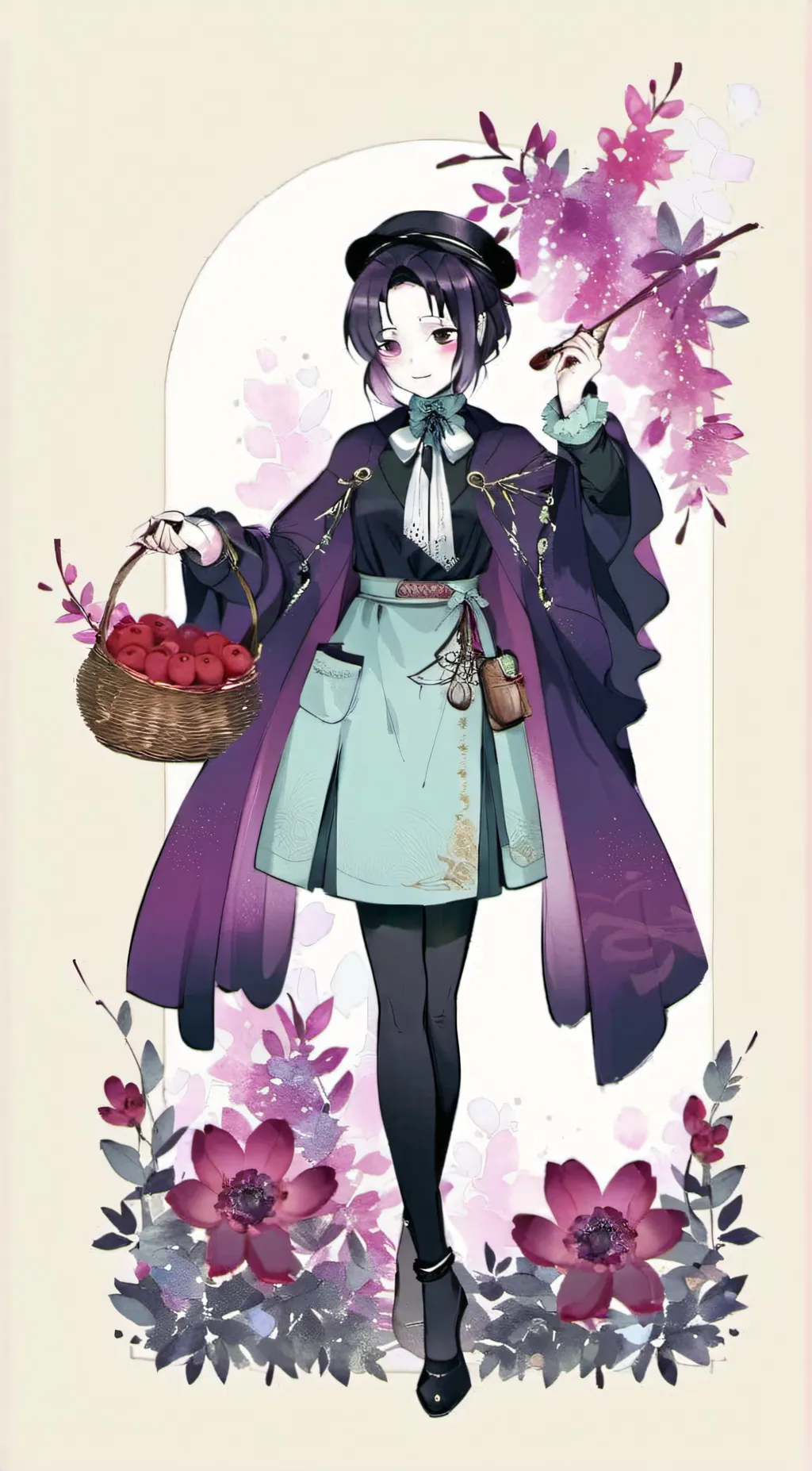 ai character: shinobu kocho  background