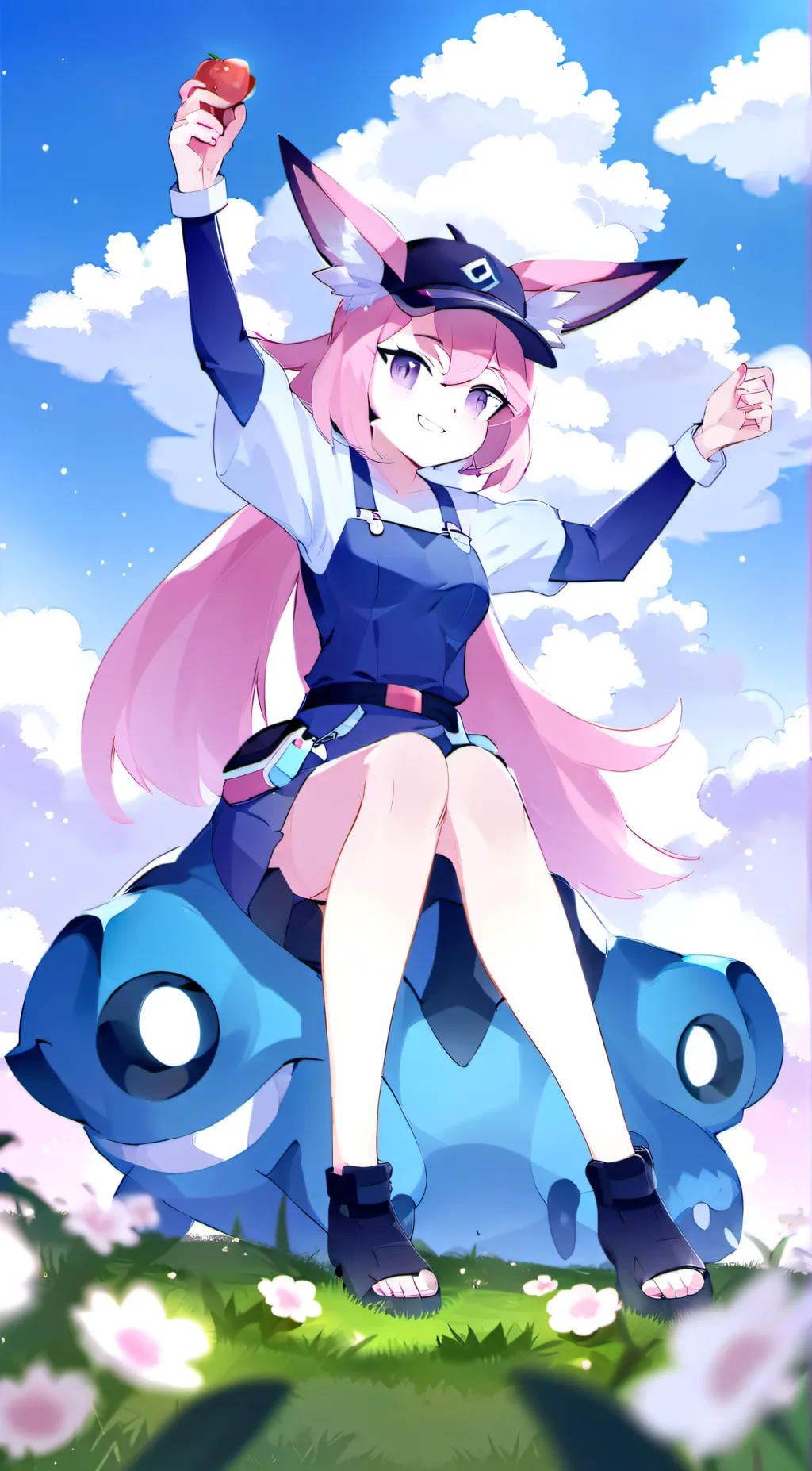 ai character: Anthro Sylveon background