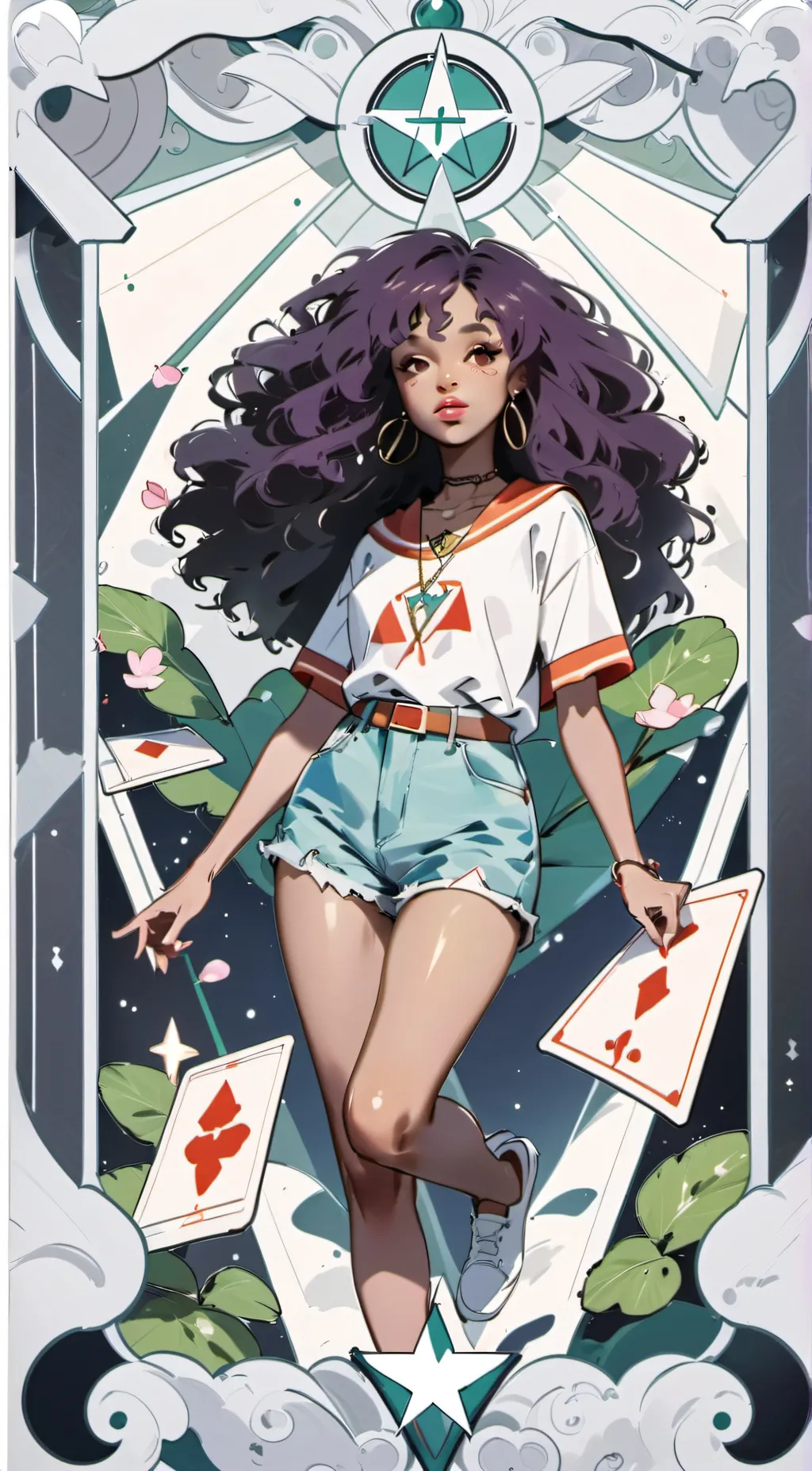 ai character: Sza  background