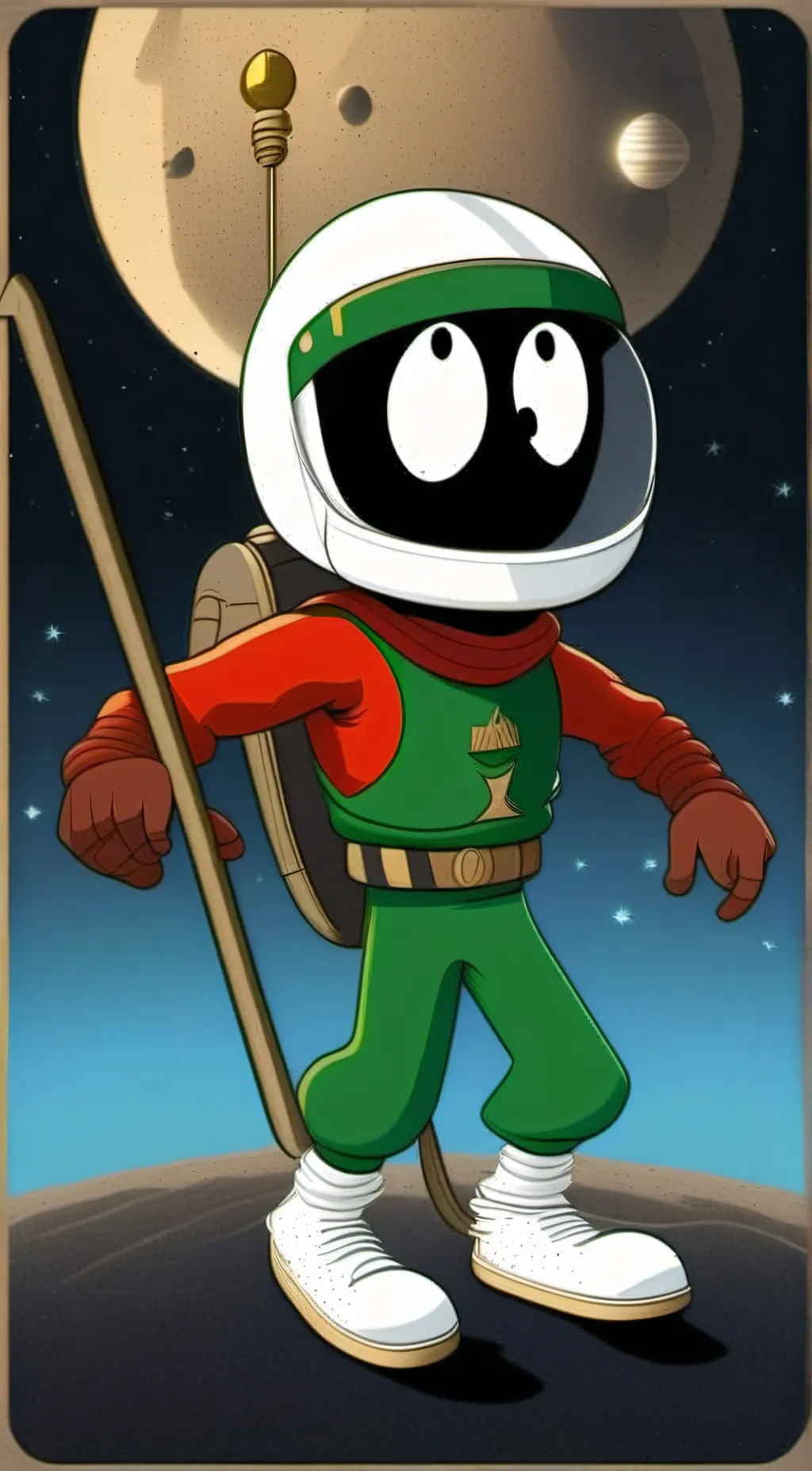ai character: Marvin the Martian background