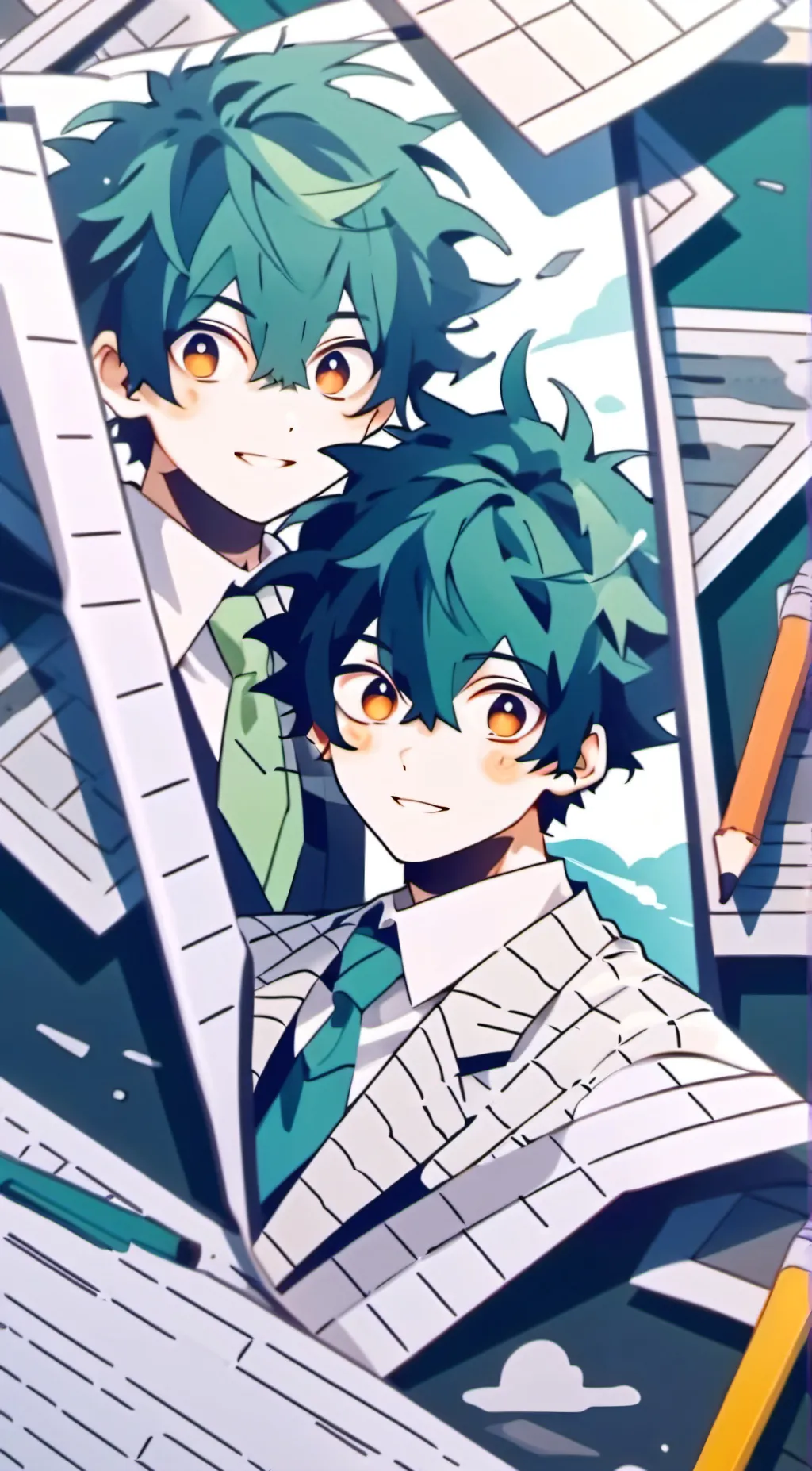 ai character: Deku background