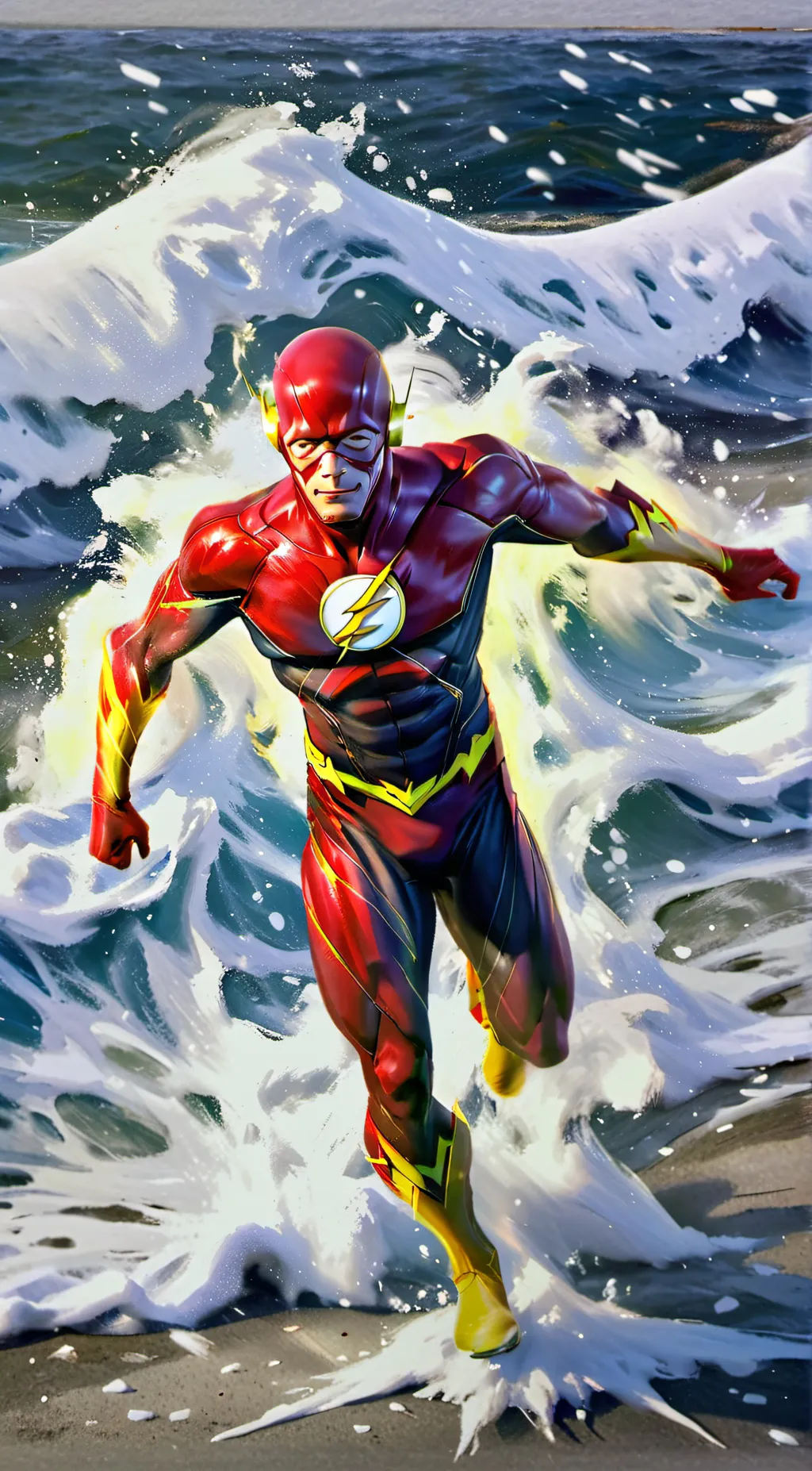 ai character: the flash  background