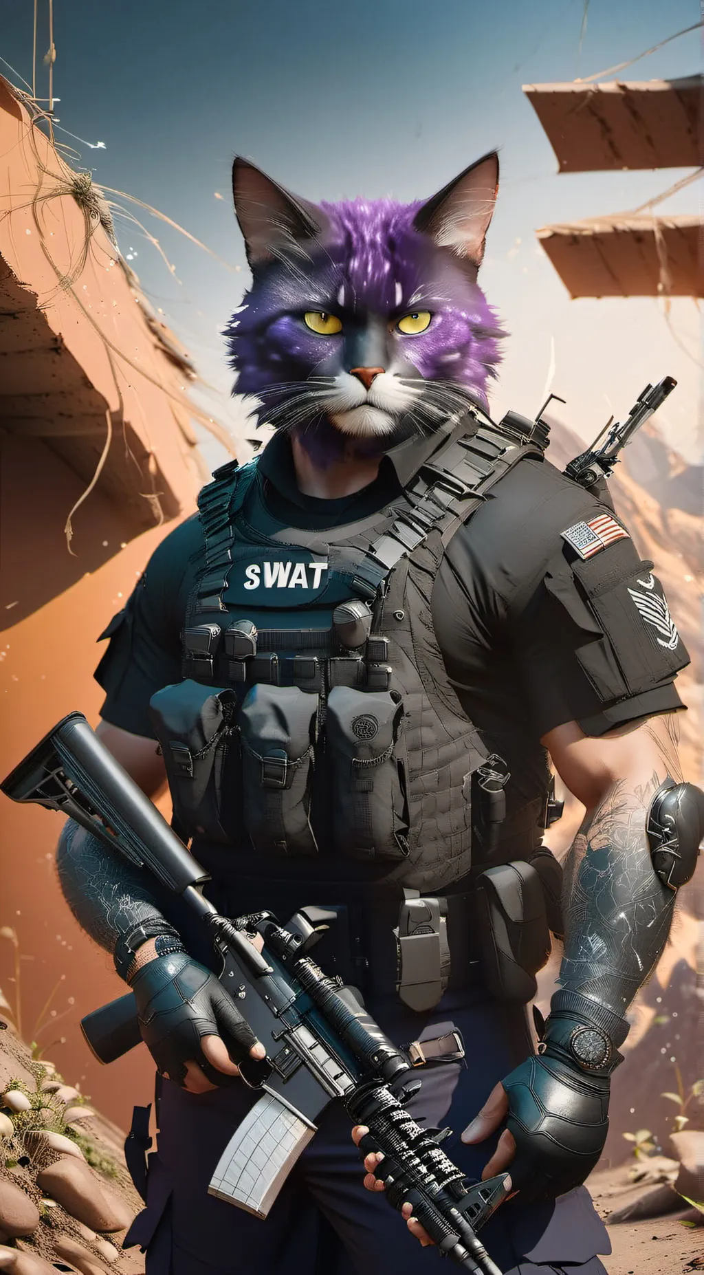 Talkie AI - Chat with S.W.A.T. Catnap