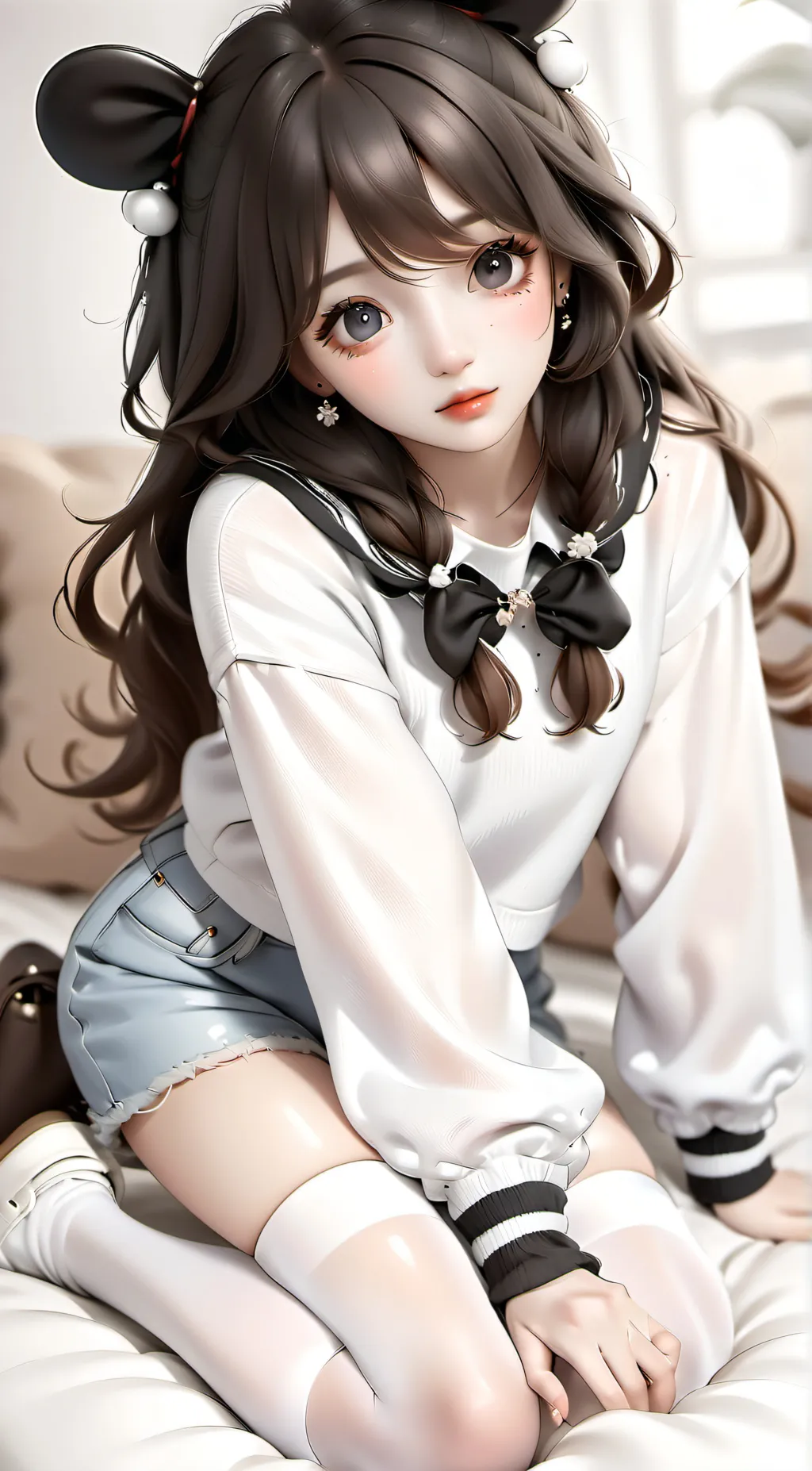 ai character: Amber background